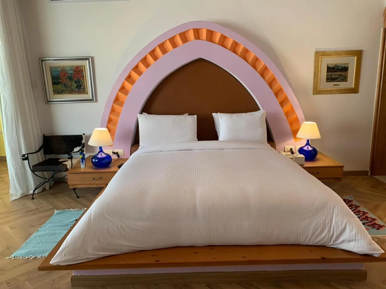 Bed in Lazib Inn Resort & Spa