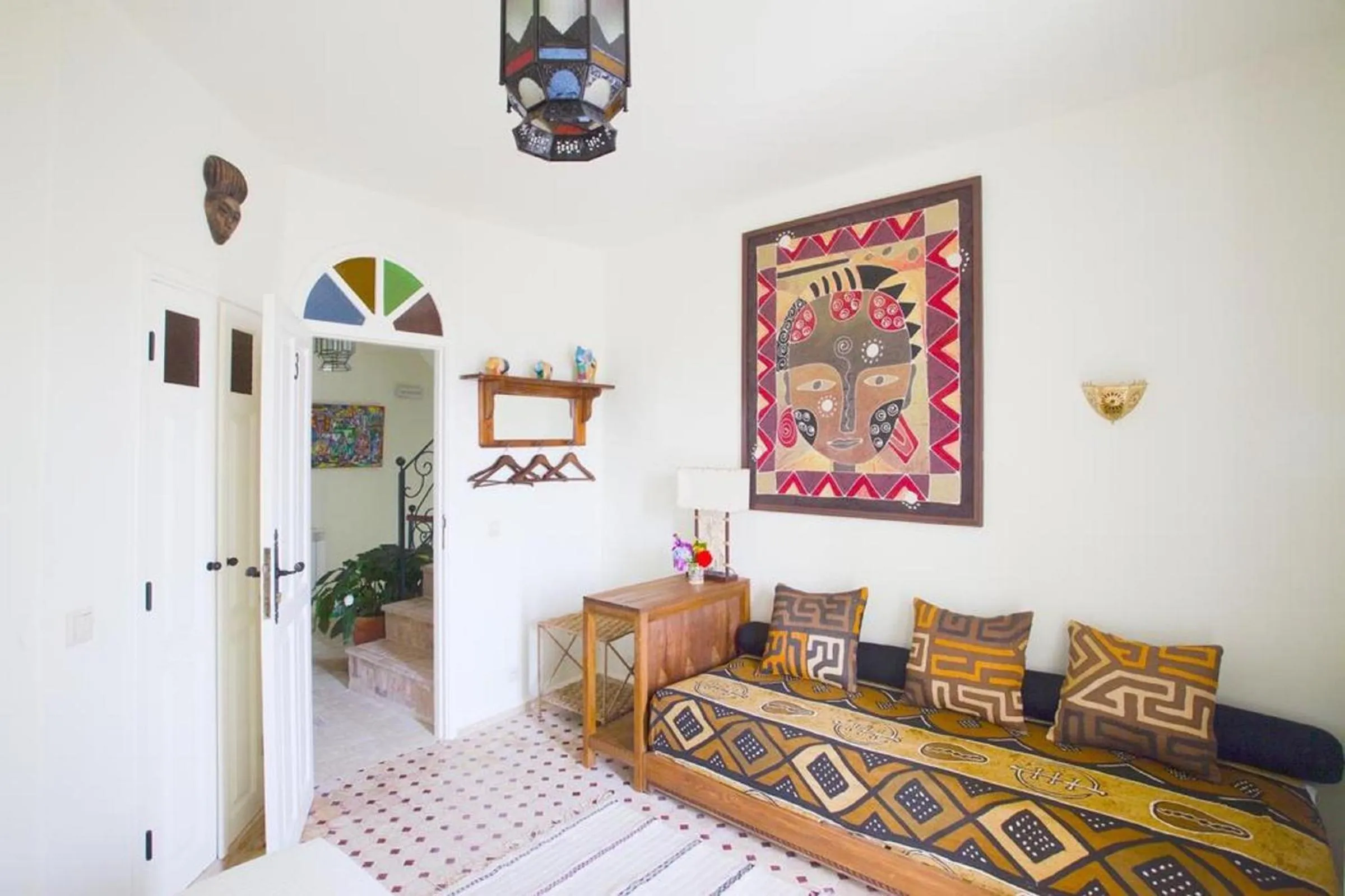 Living room, Bed in Kasbah Rose