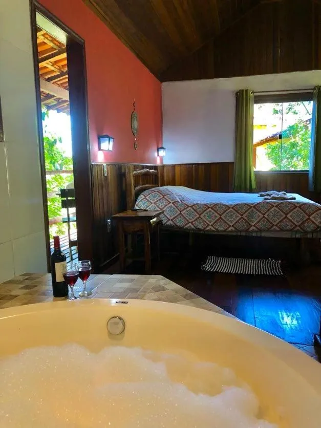 Bed in Pousada Bella Ana