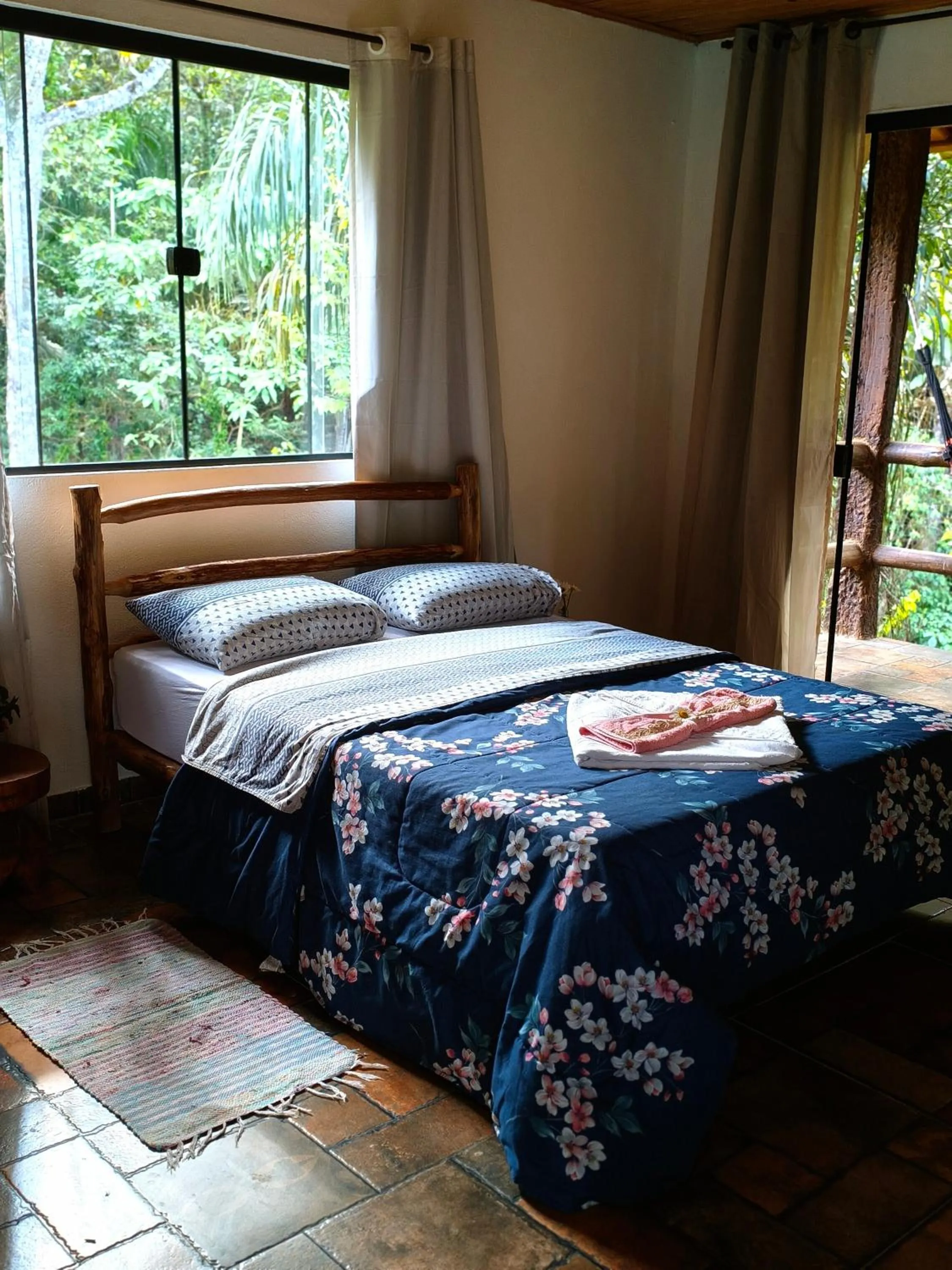 Bed in Pousada Bella Ana