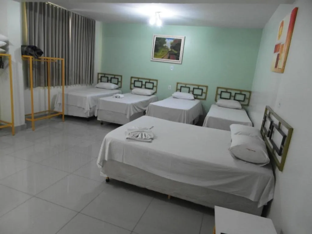 Bed in Hotel Itaipu