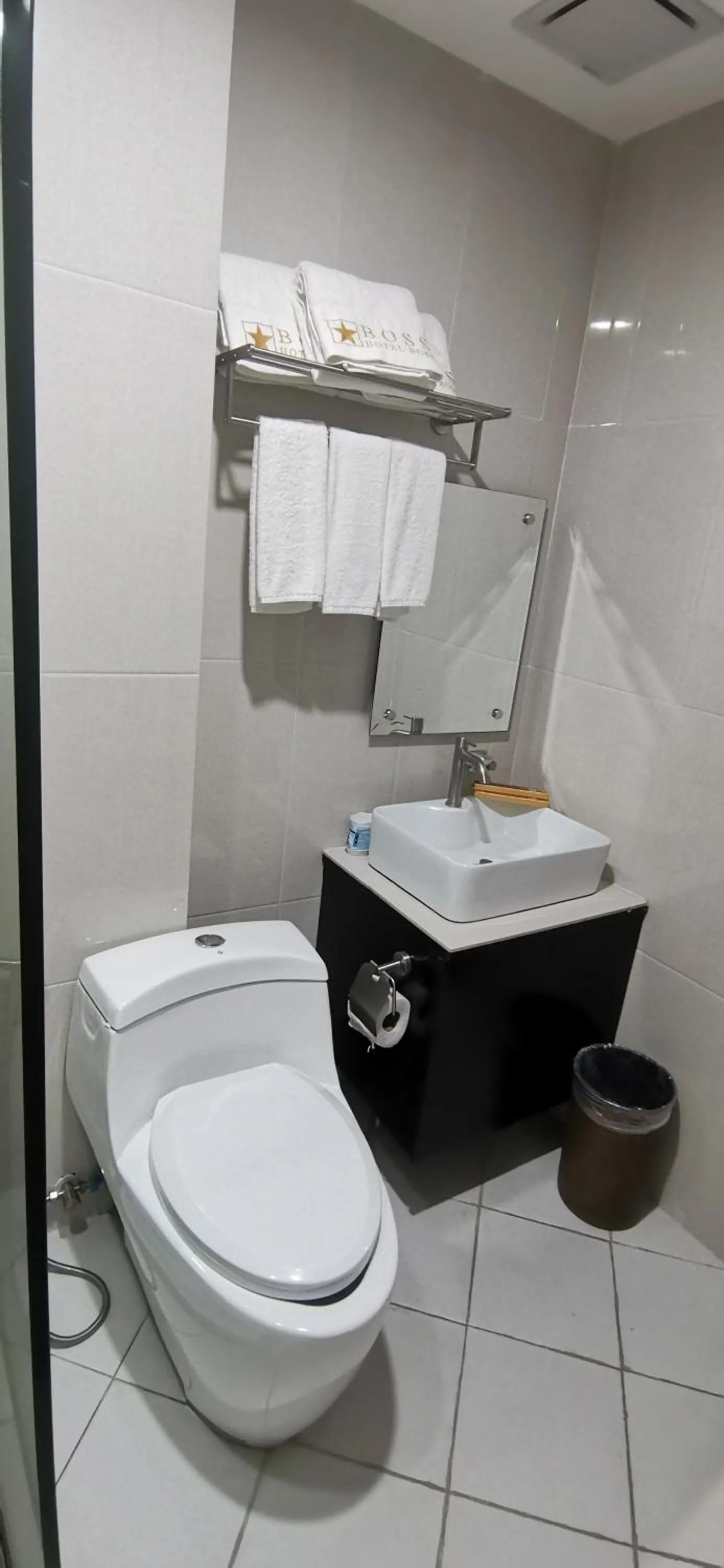 Bathroom in Palette in Angeles Pampanga near Clark International Airport Formerly Boss Hotel