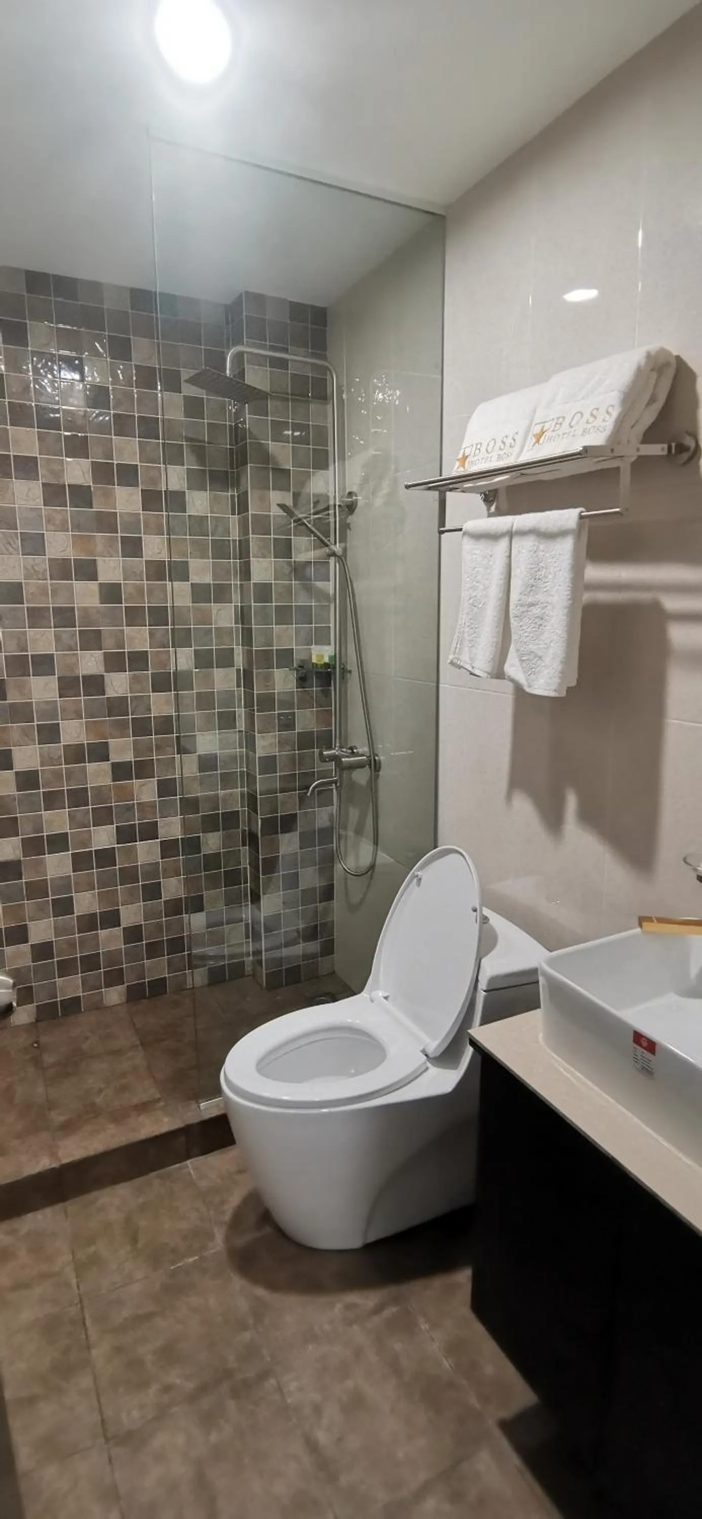 Bathroom in Palette in Angeles Pampanga near Clark International Airport Formerly Boss Hotel