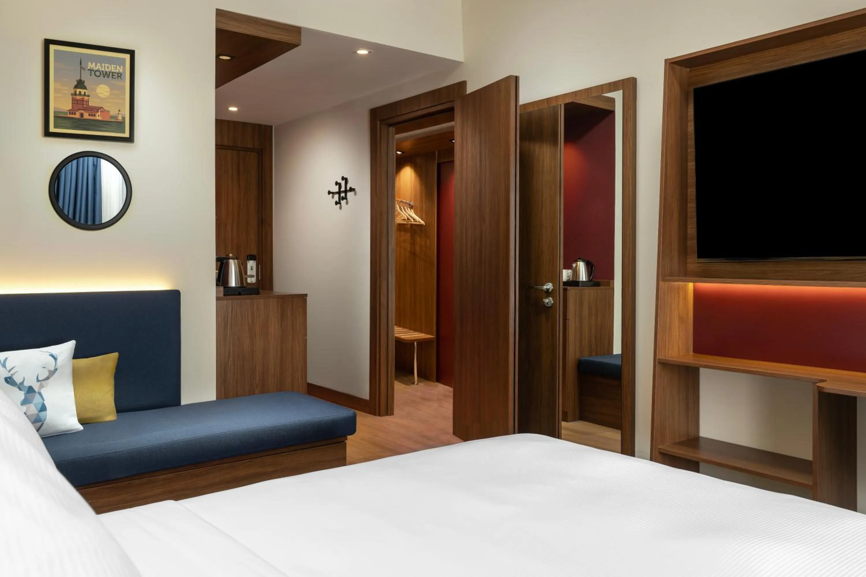 Bed in Hampton By Hilton Istanbul Sisli