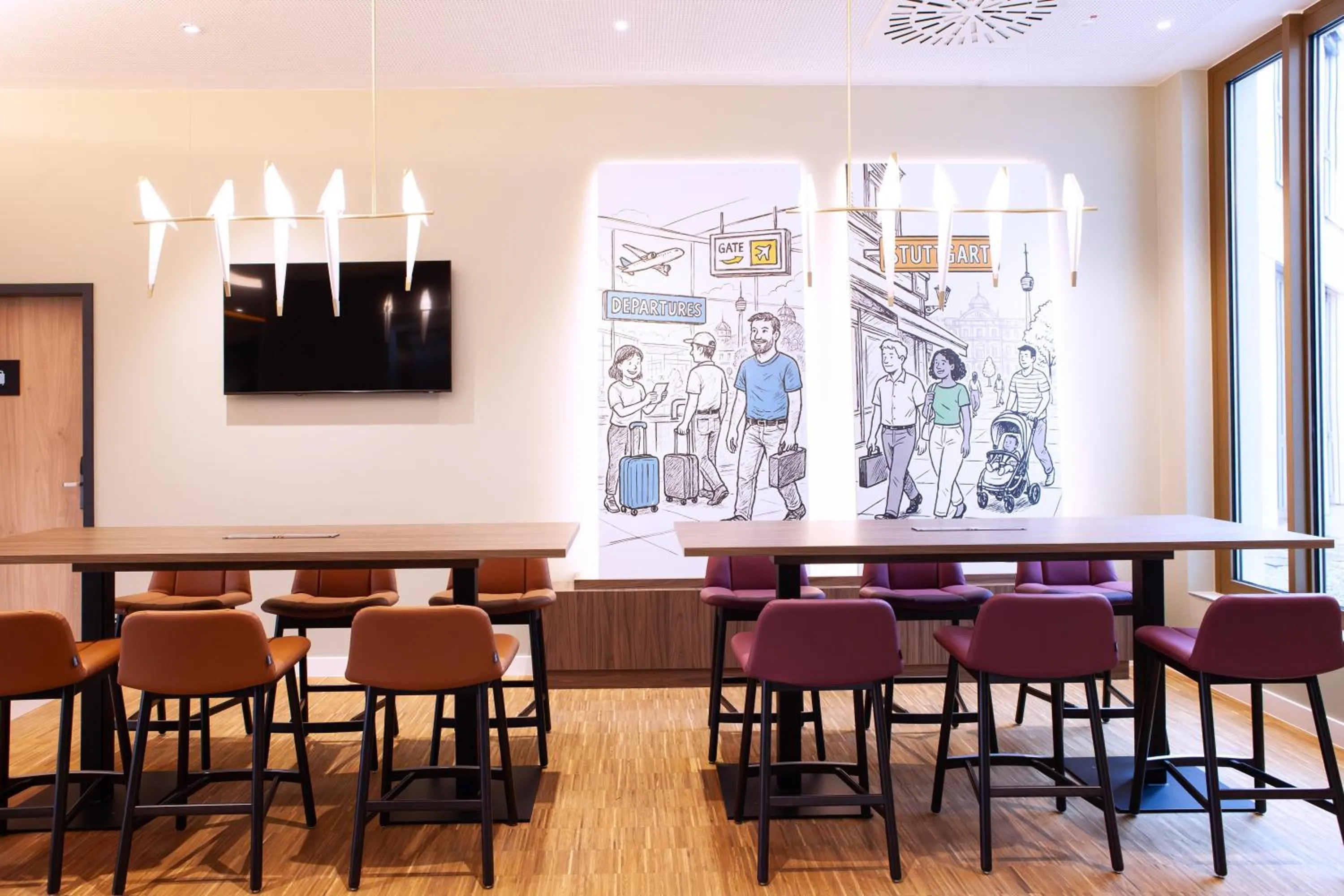 Lobby or reception in Hampton By Hilton Stuttgart Airport