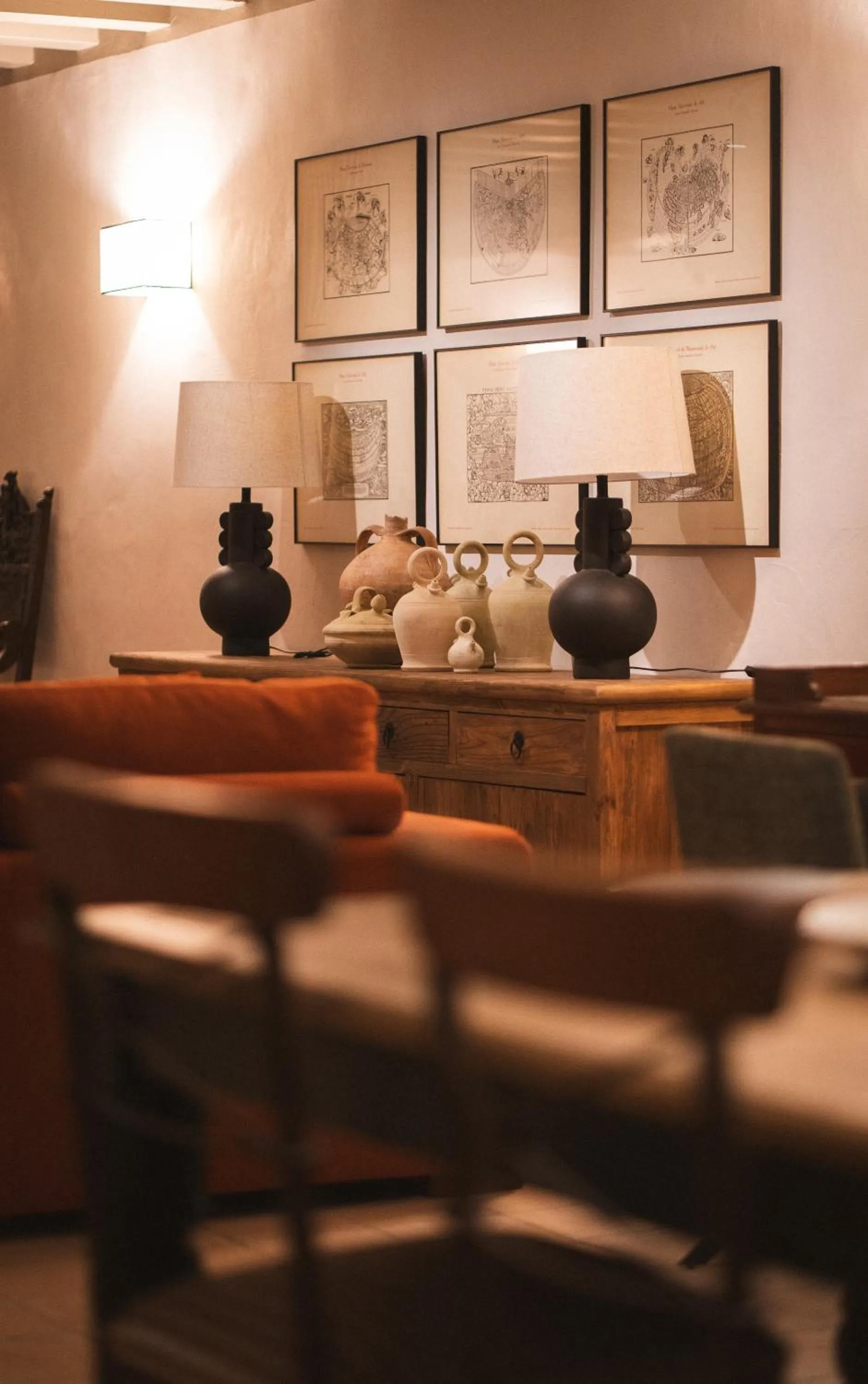 Communal lounge/ TV room in Hotel Boutique Casona de los Rebolledo