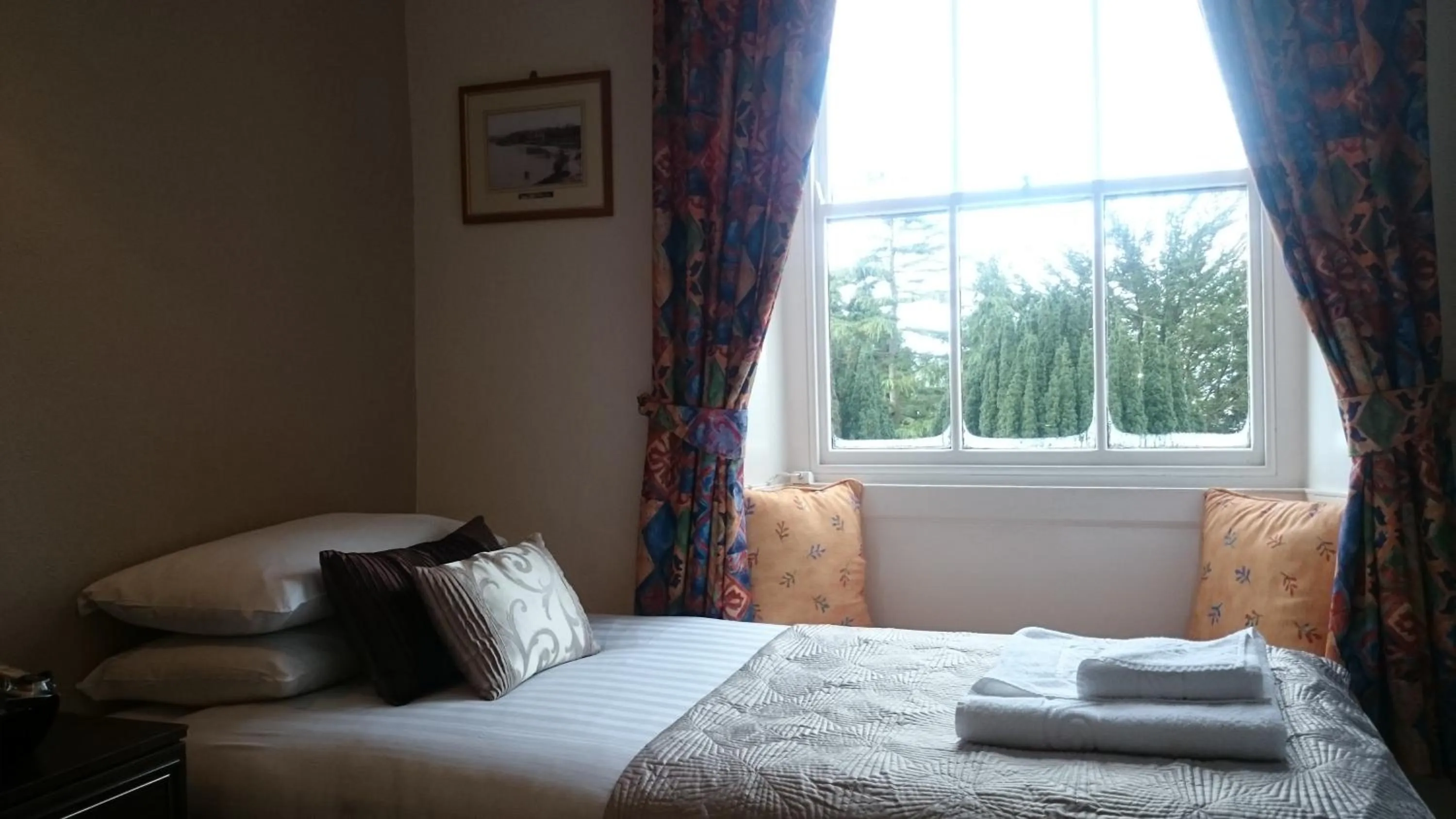 Bed in The Silverdale Hotel