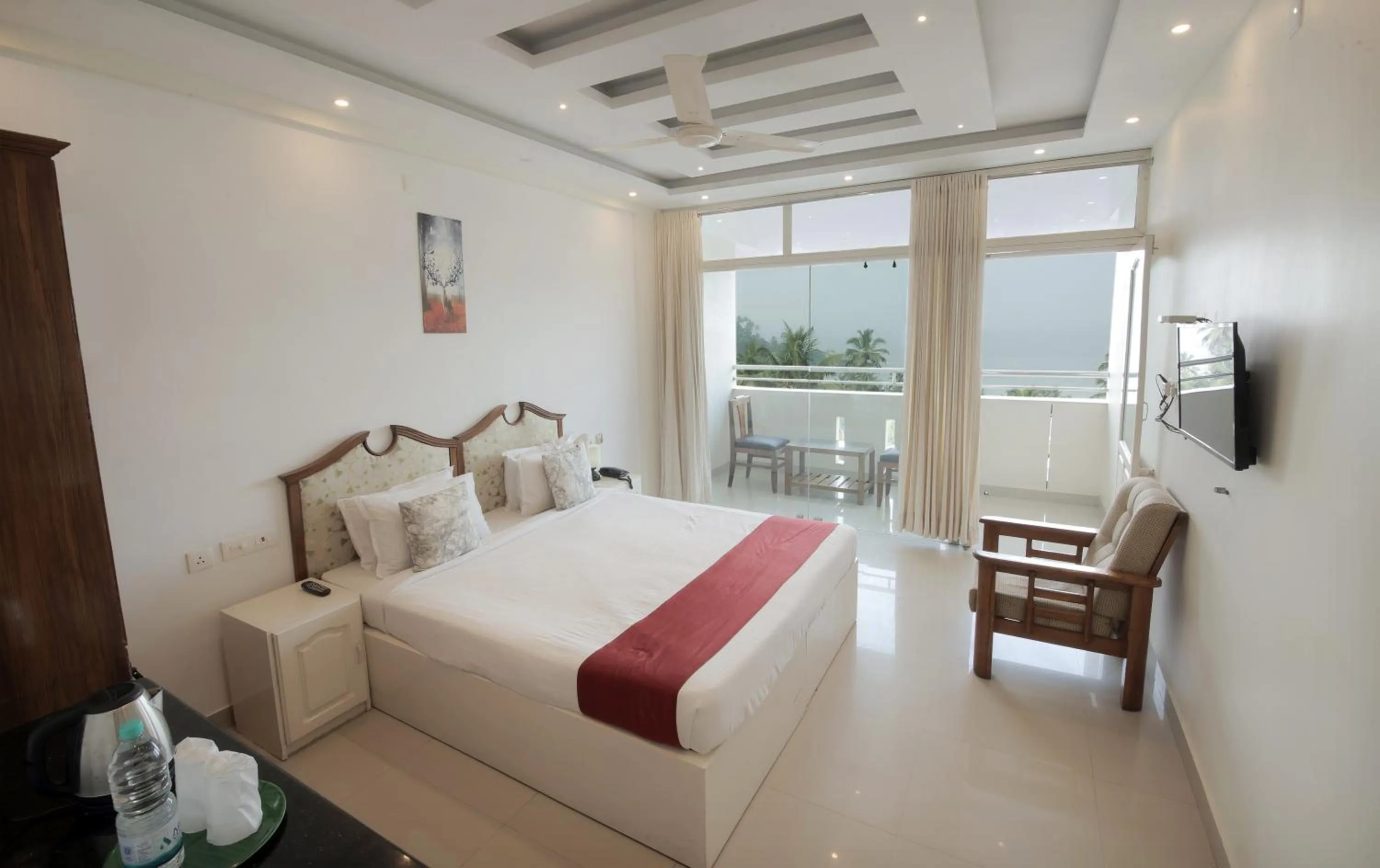 Bed in Samudratheeram Beach Resort