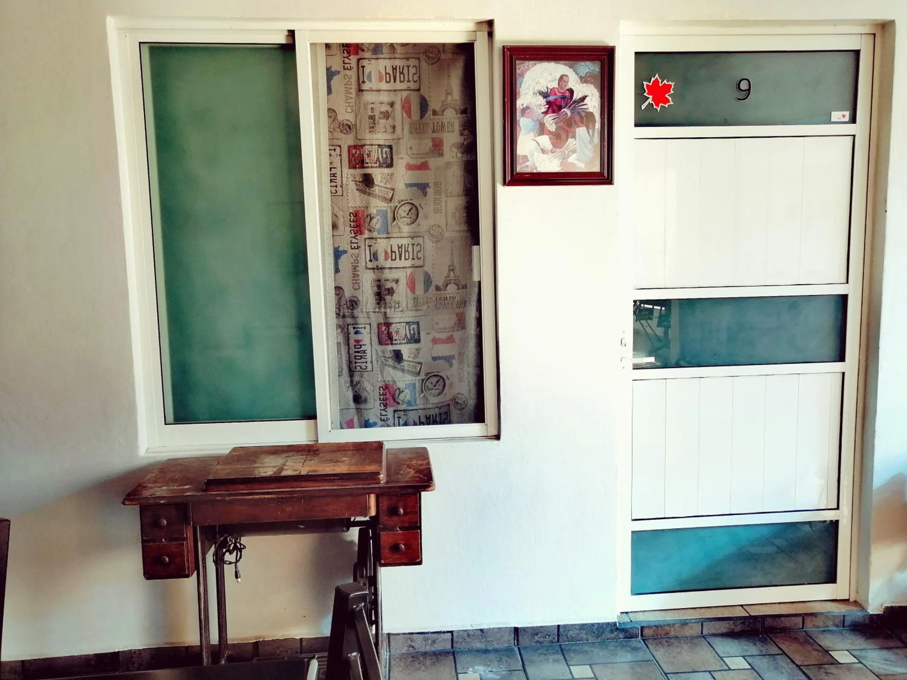 Decorative detail in Hostal Maple