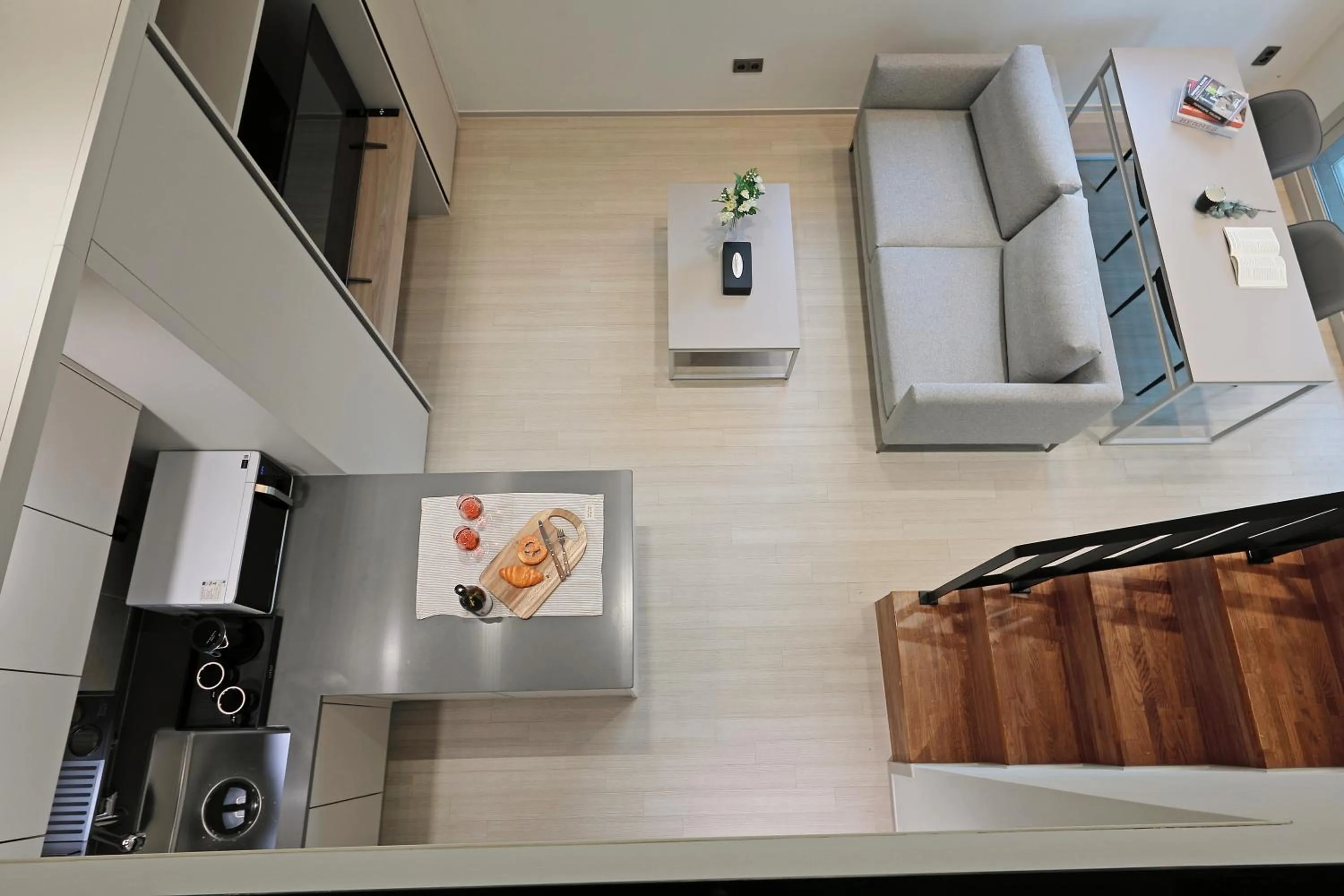 Kitchen or kitchenette in Sota Suite Pyeongtaek Godeok branch