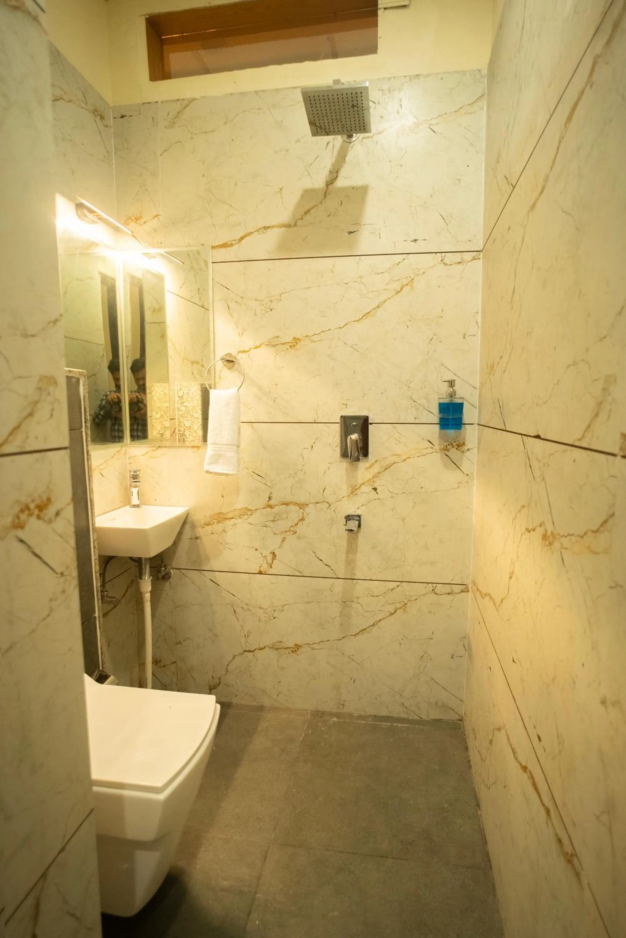 Shower in The White Roots Hotel