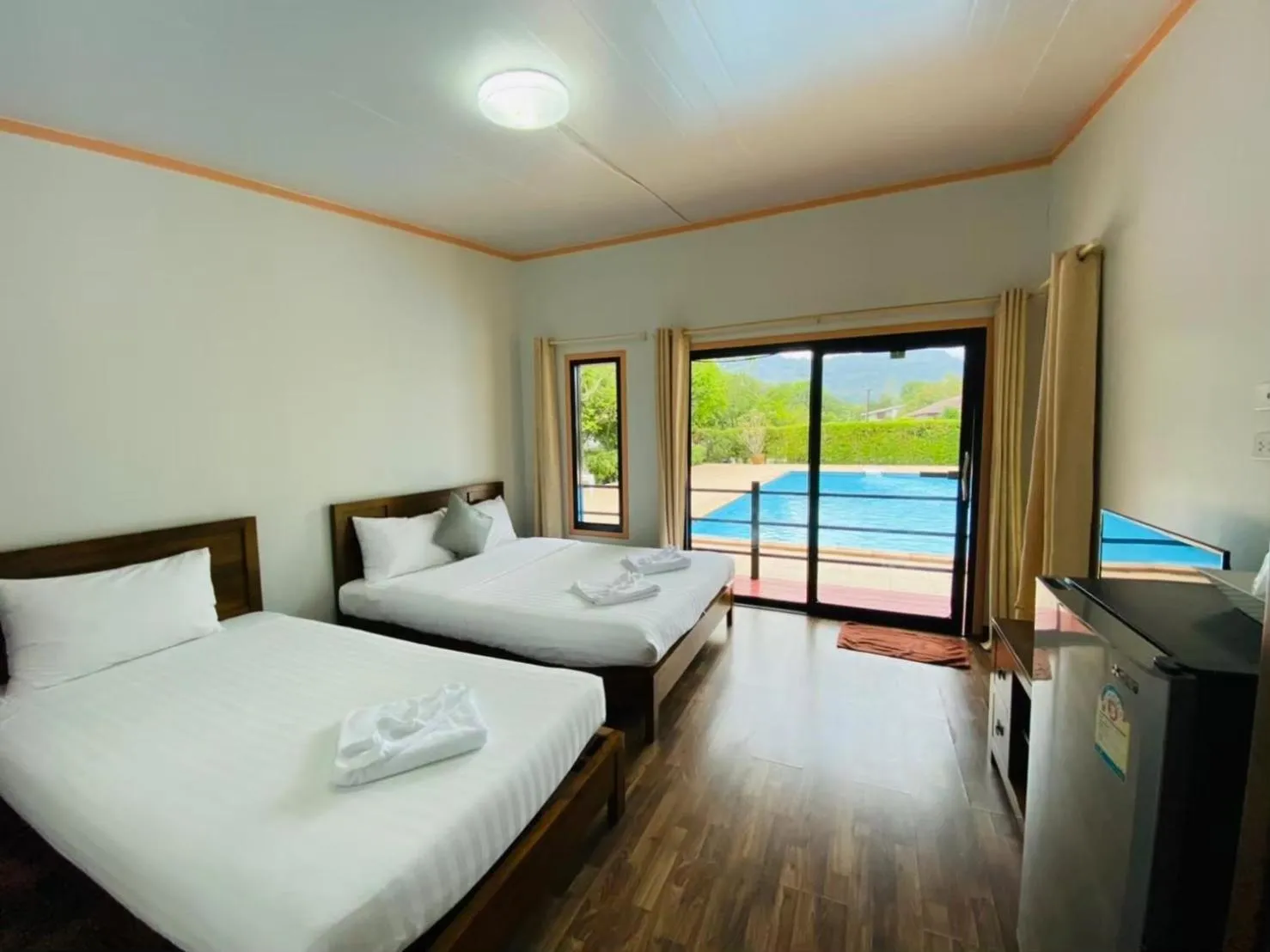 View (from property/room), Bed in Baan Suan Khun Yaiy