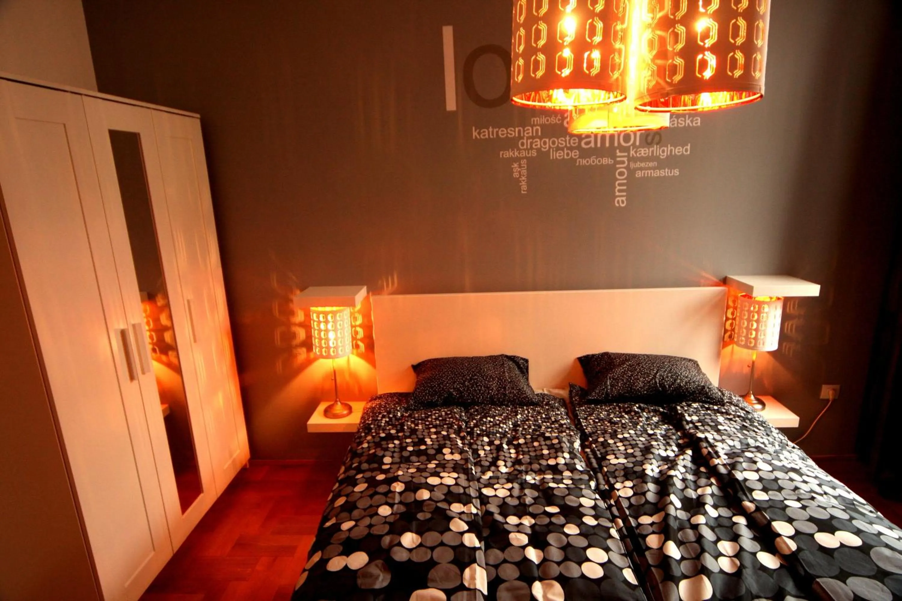 Bedroom, Bed in Gozsdu Apartment