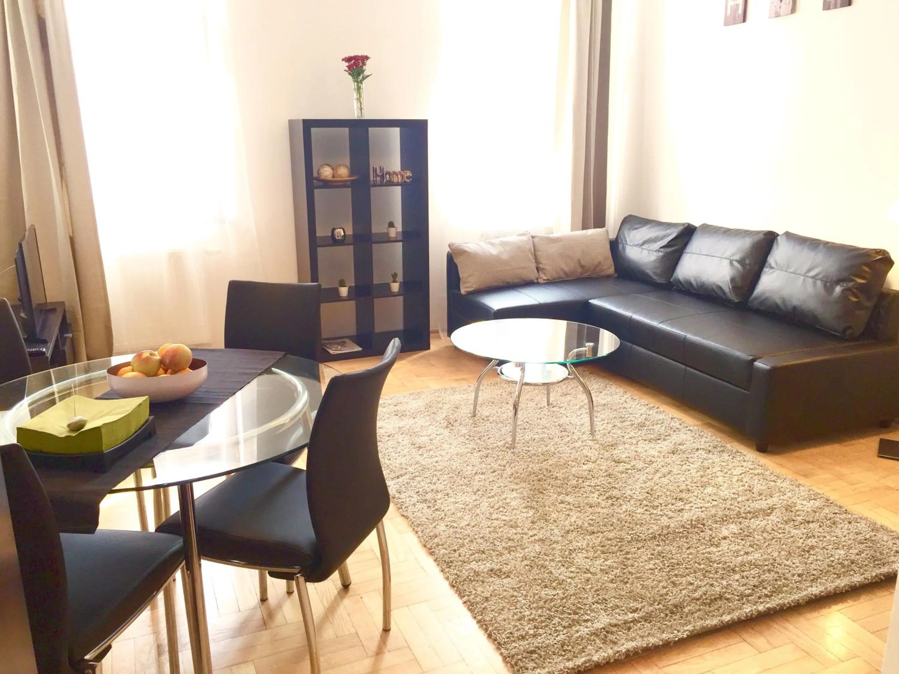 Living room in Gozsdu Apartment