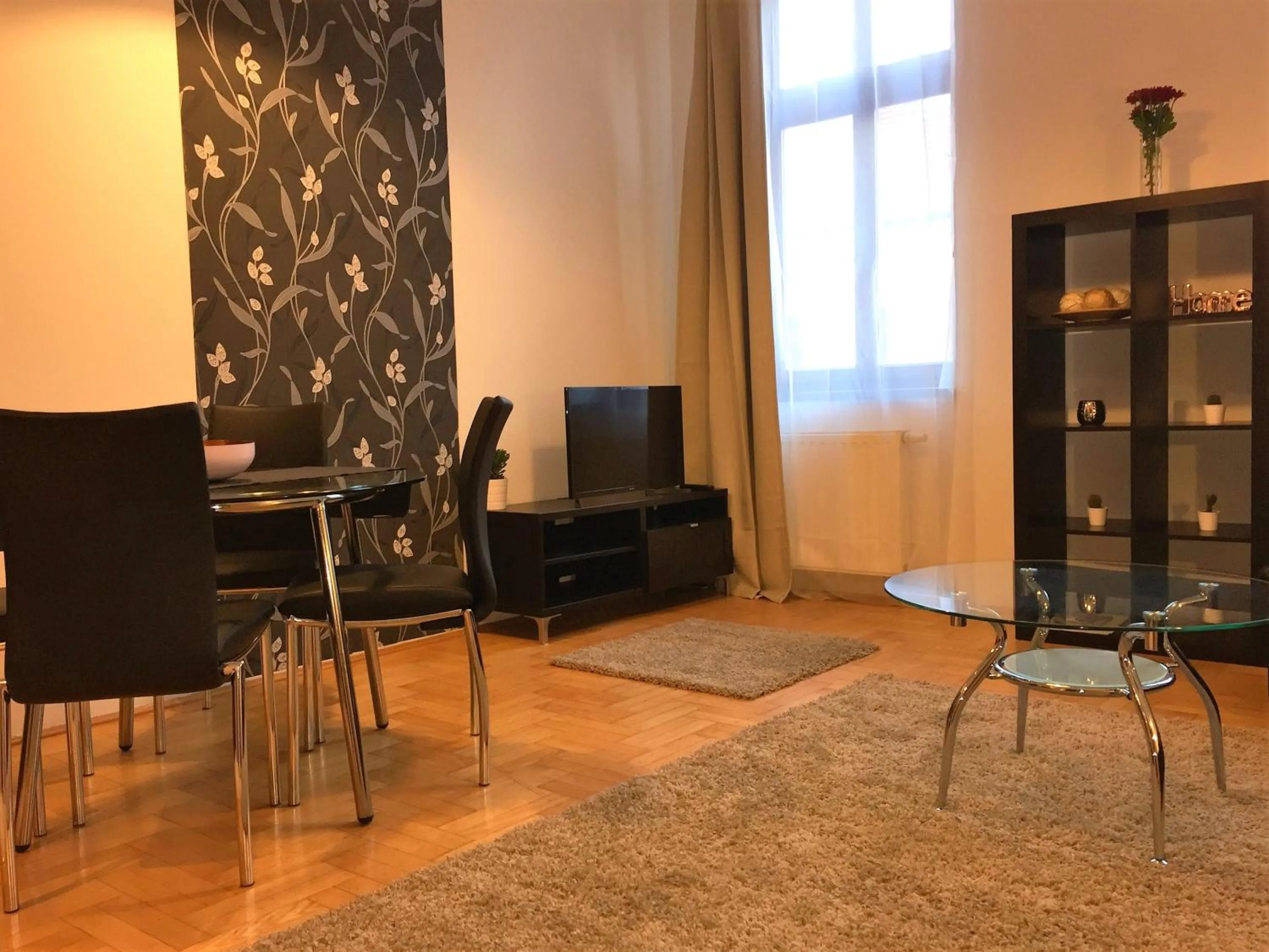 Living room in Gozsdu Apartment