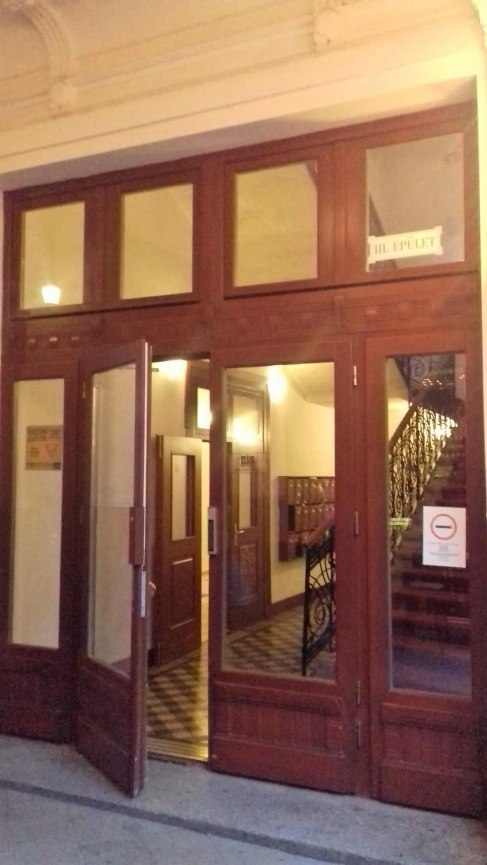 Facade/entrance in Gozsdu Apartment