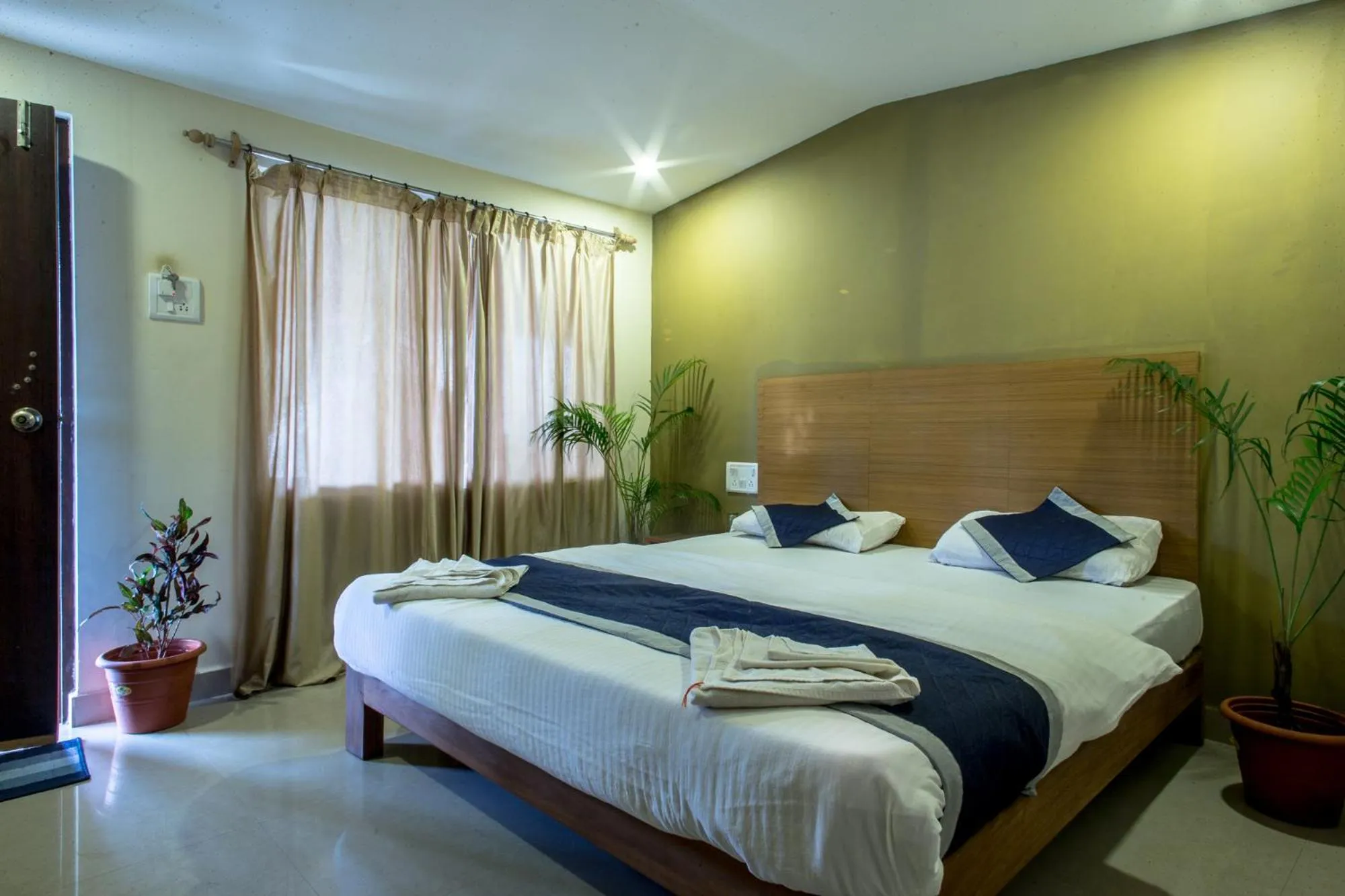 Bed in Kartik Resort