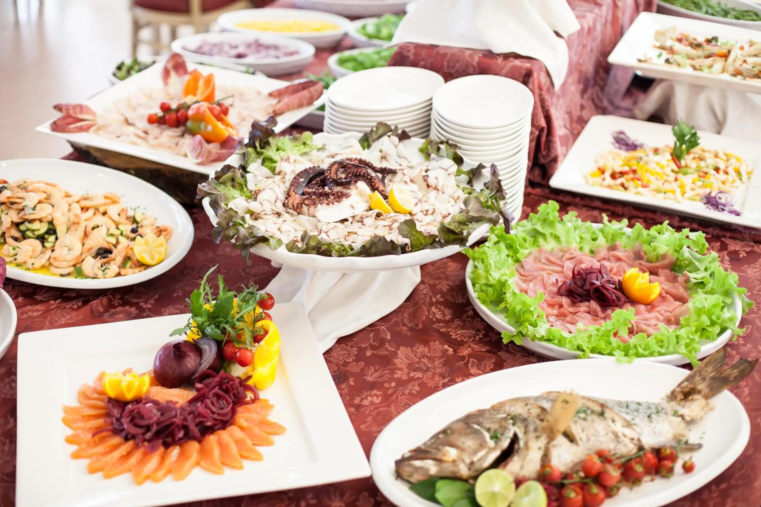 Food close-up in Hotel Garden