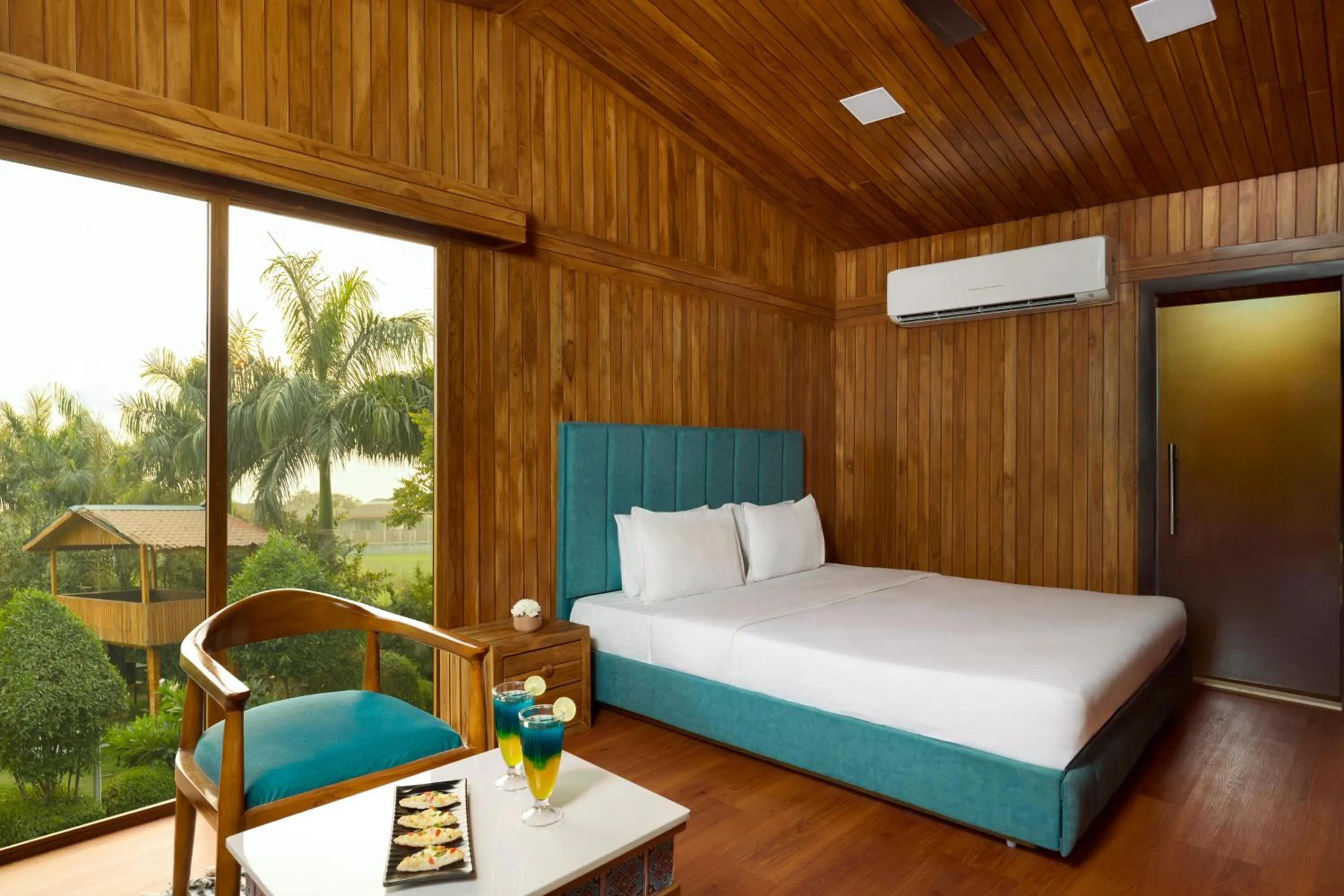 Bed in Visamo Nalsarovar Resort, Ahmedabad