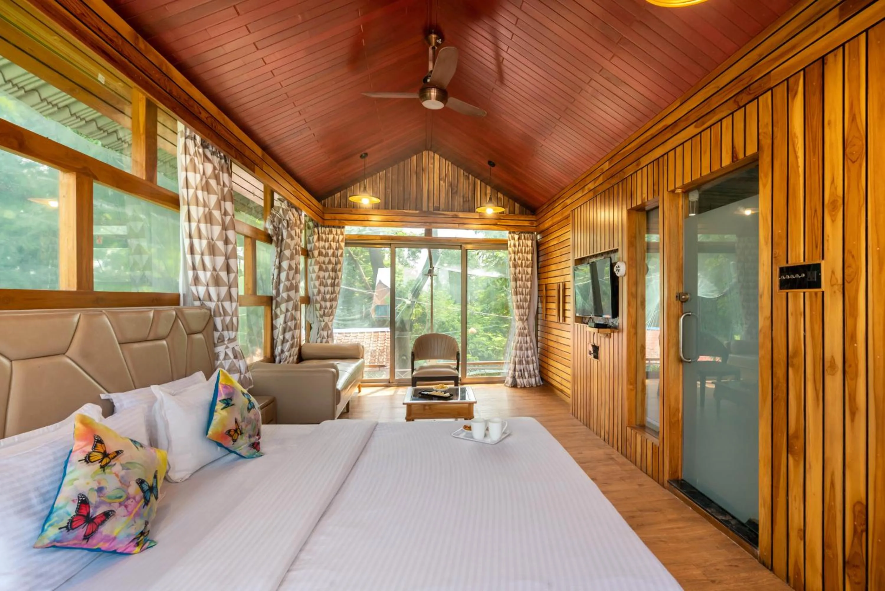 Bed in Visamo Nalsarovar Resort, Ahmedabad