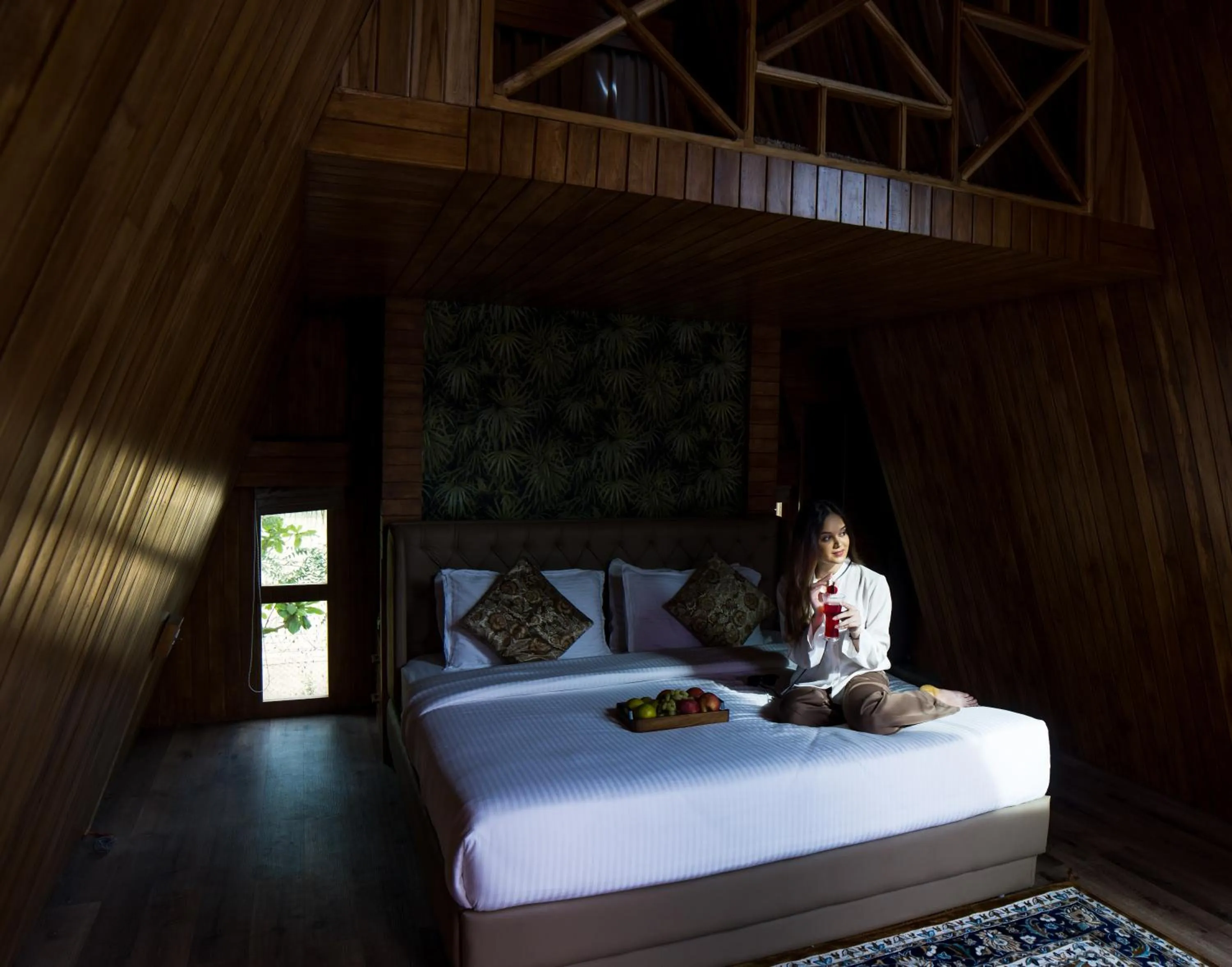 Bed in Visamo Nalsarovar Resort, Ahmedabad