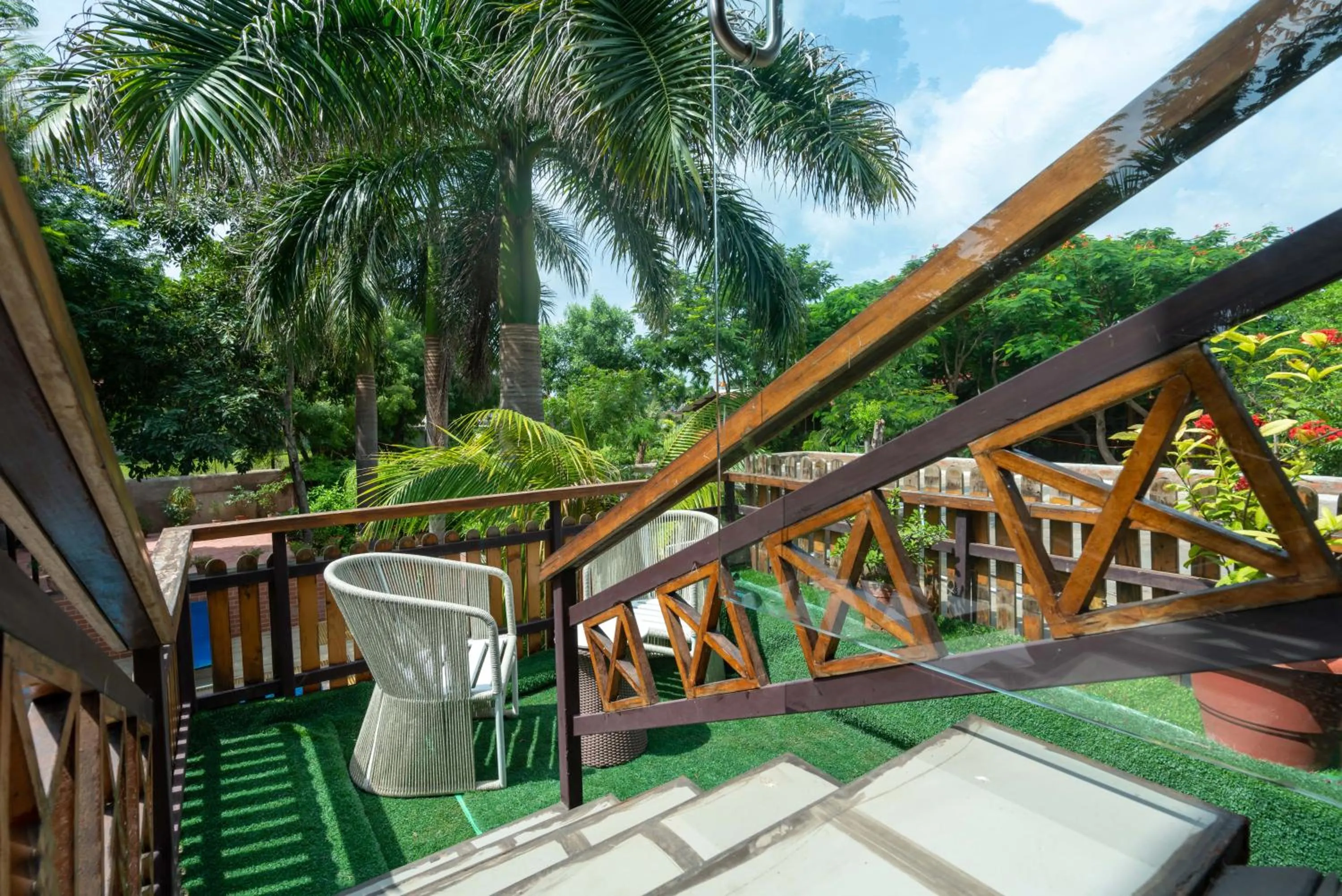 Balcony/Terrace in Visamo Nalsarovar Resort, Ahmedabad