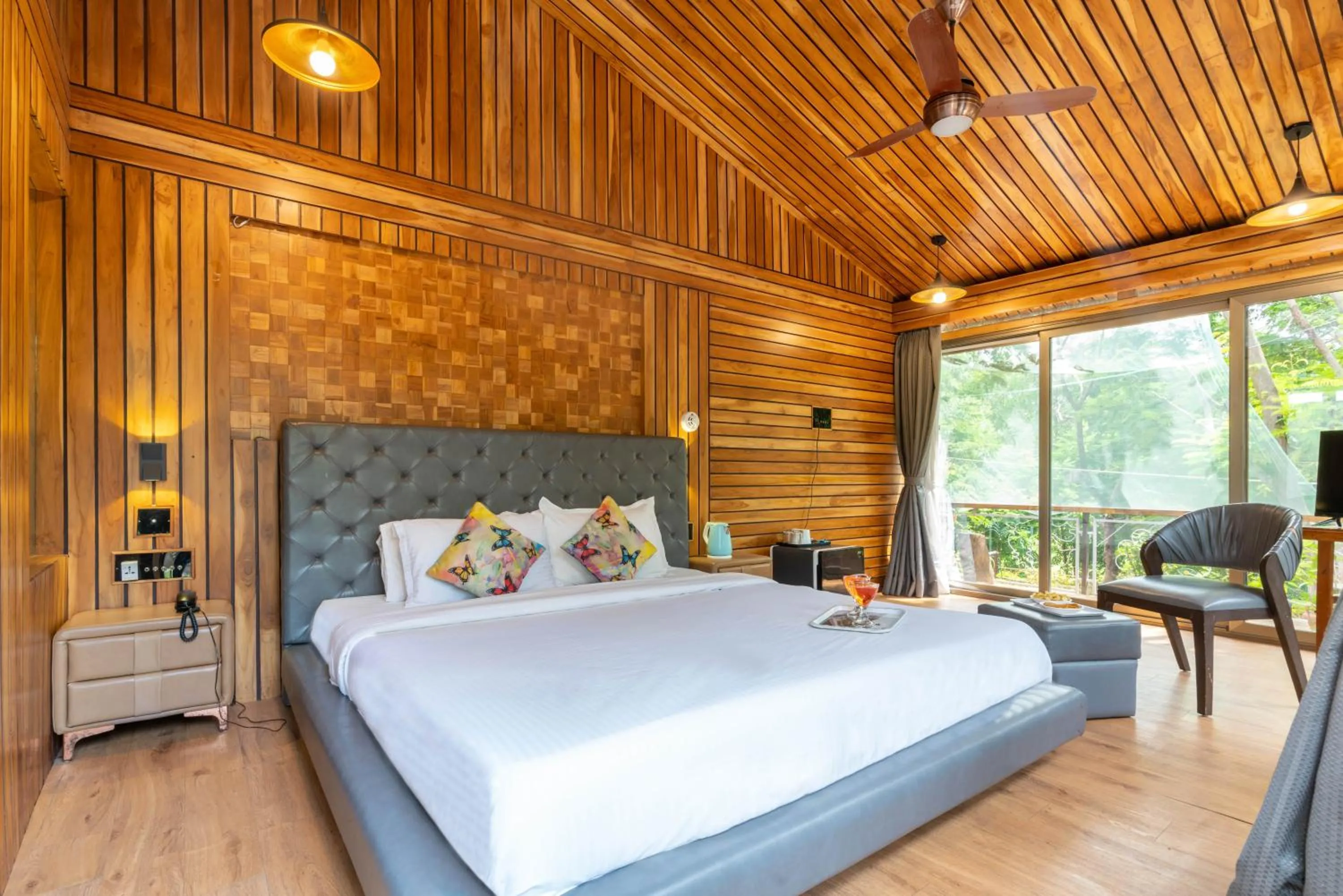 Bed in Visamo Nalsarovar Resort, Ahmedabad