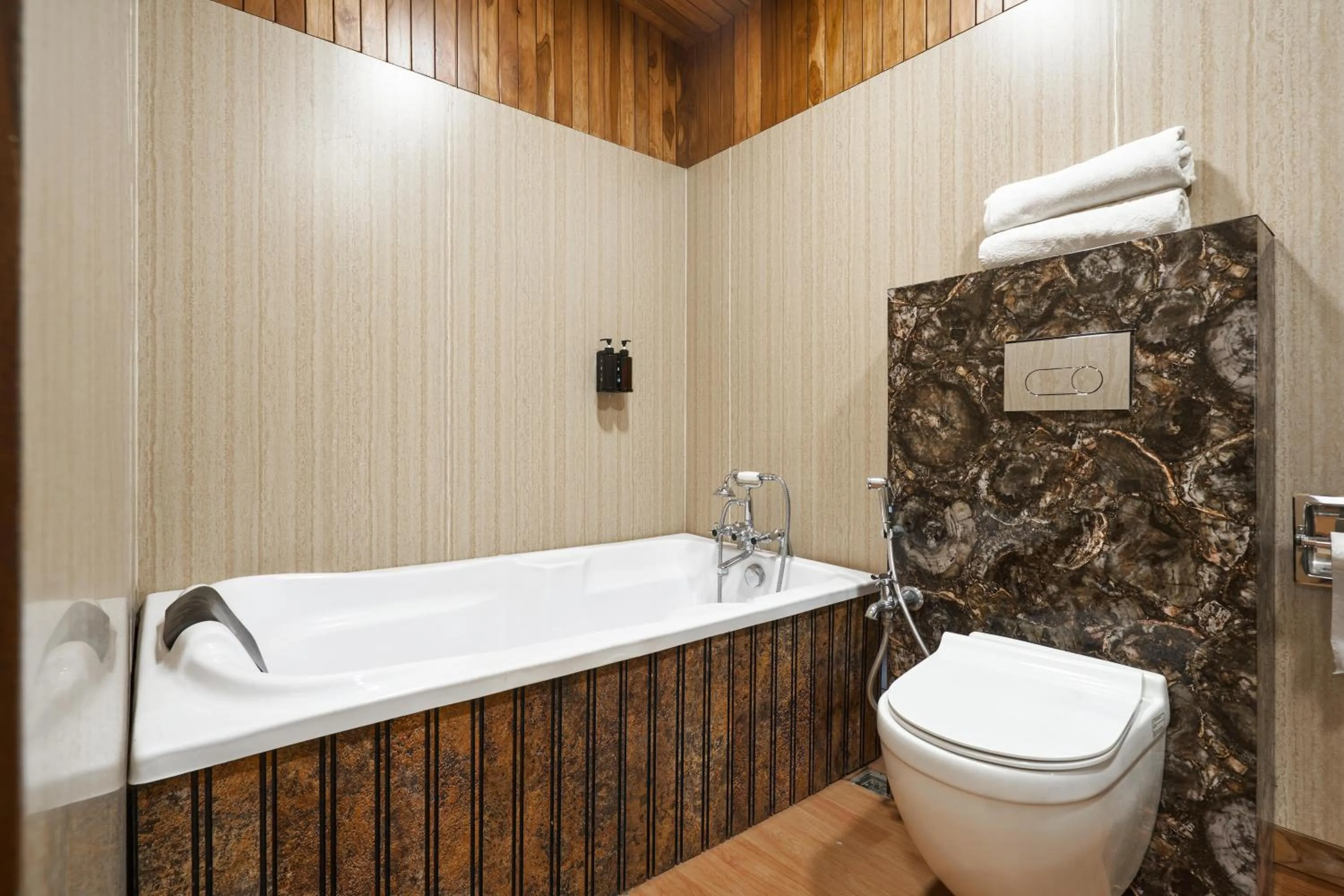 Bath in Visamo Nalsarovar Resort, Ahmedabad