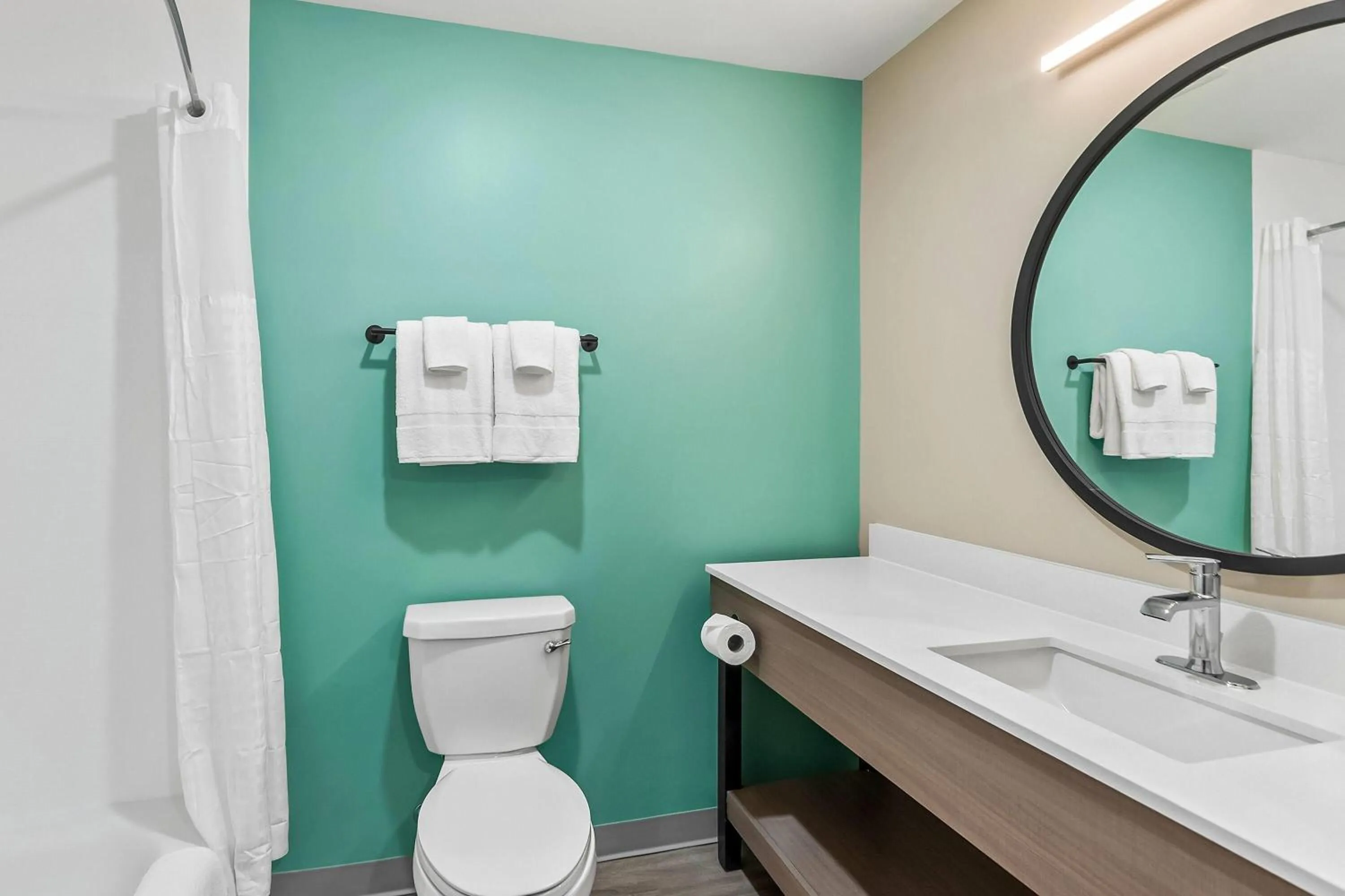 Bathroom in ECHO Suites Extended Stay by Wyndham Sterling