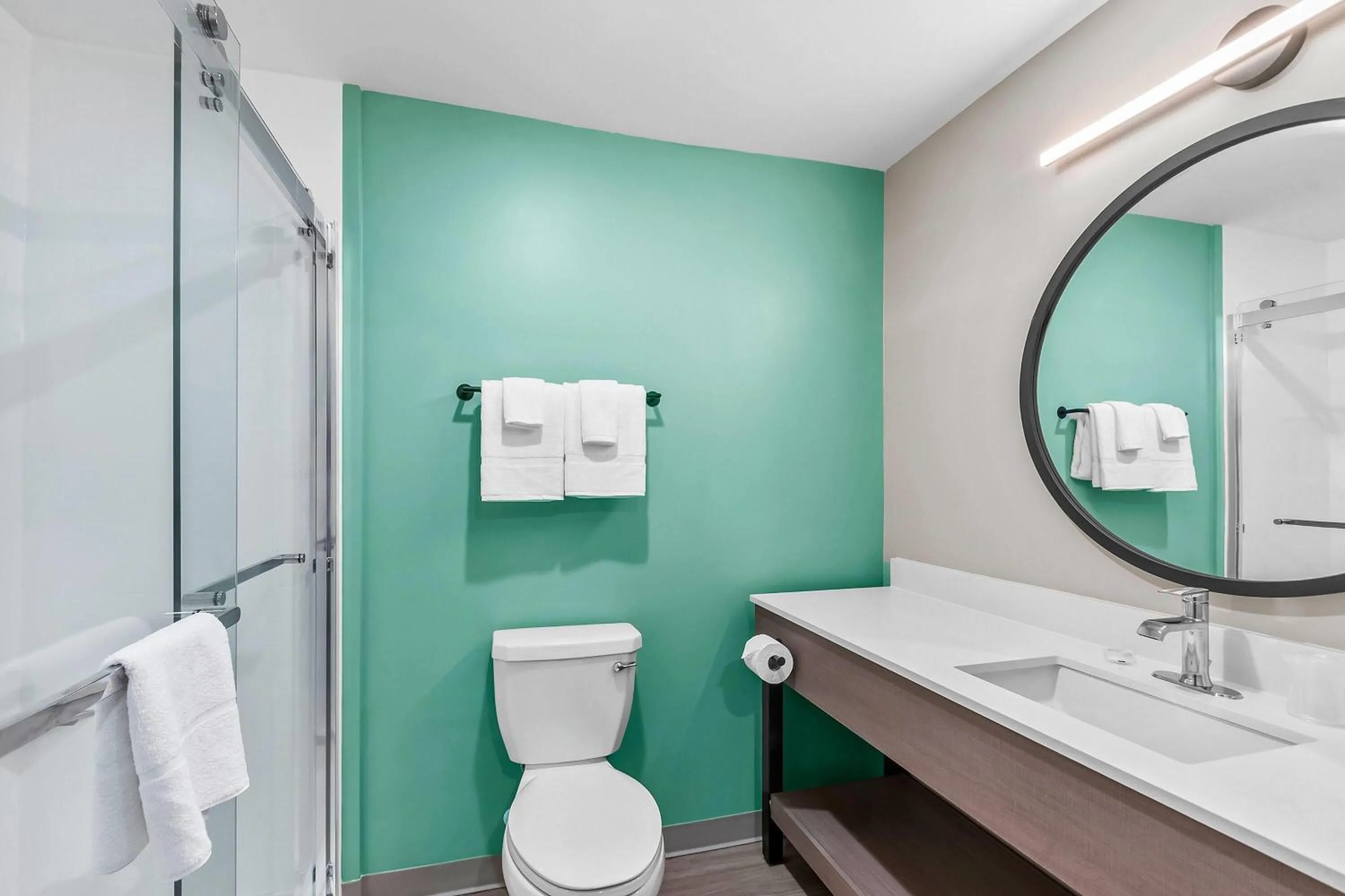 Bathroom in ECHO Suites Extended Stay by Wyndham Sterling