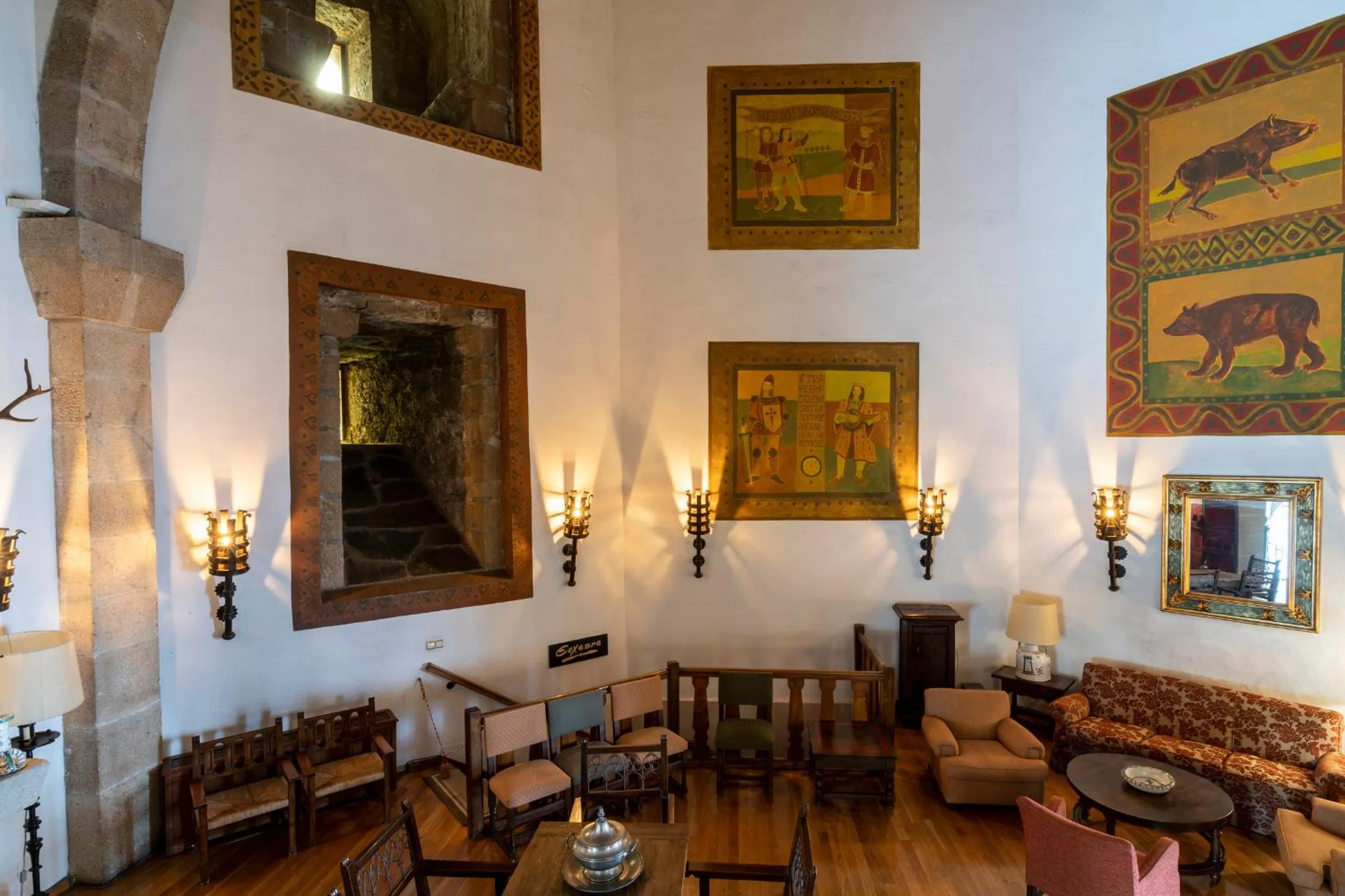 Lobby or reception in Parador de Vilalba
