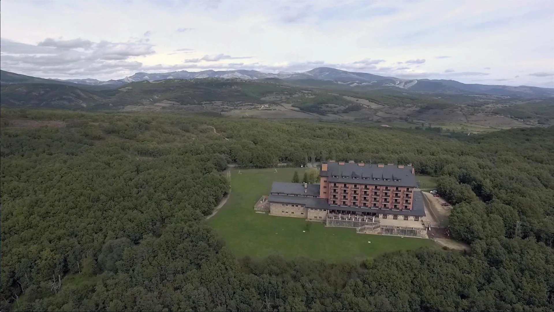 Bird's eye view in Parador de Cervera de Pisuerga