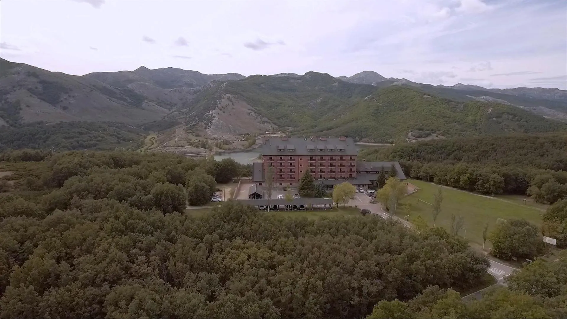 Bird's eye view in Parador de Cervera de Pisuerga