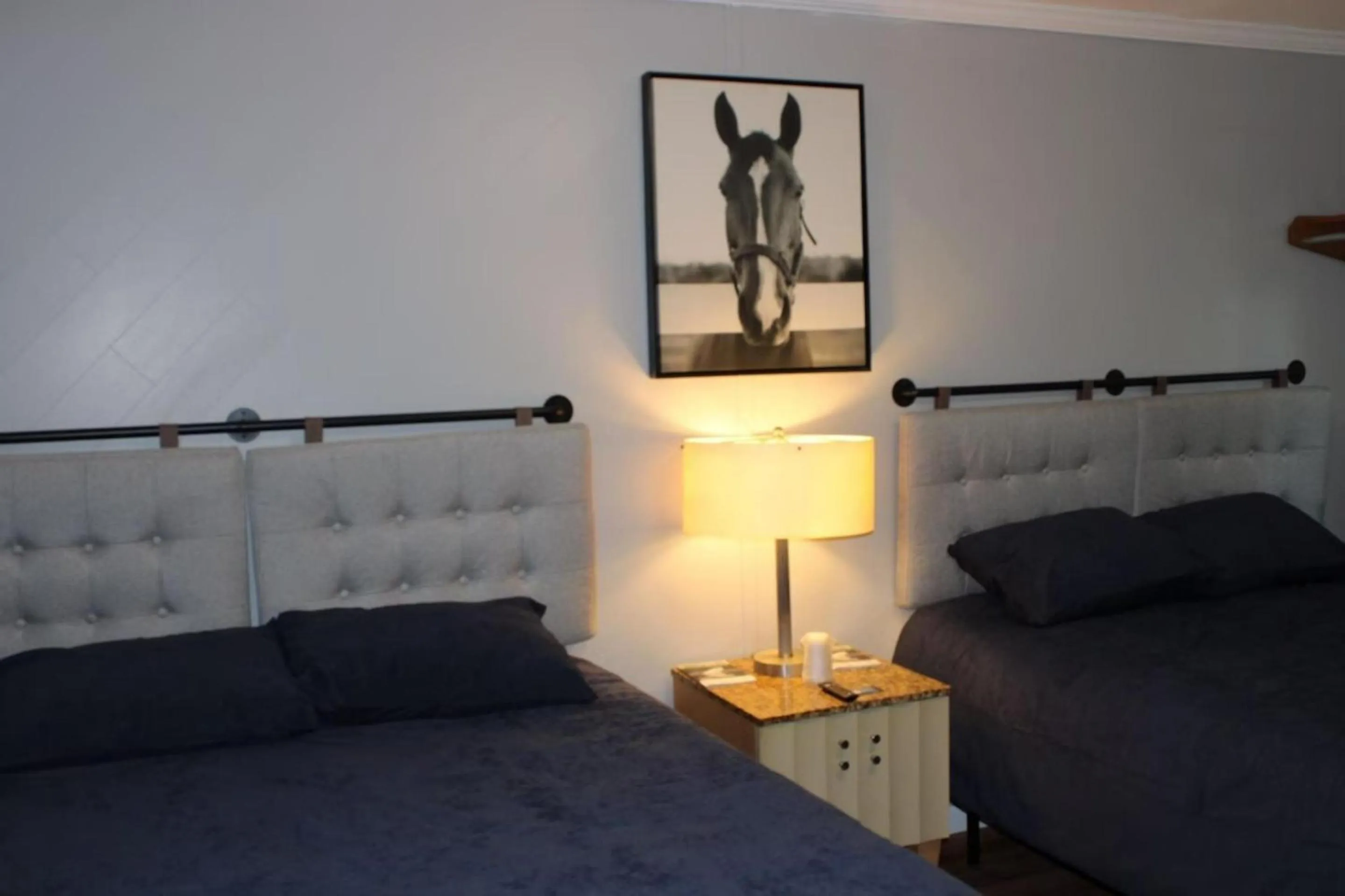 Bedroom, Bed in Wisconsin-Aire Motel By OYO Random Lake