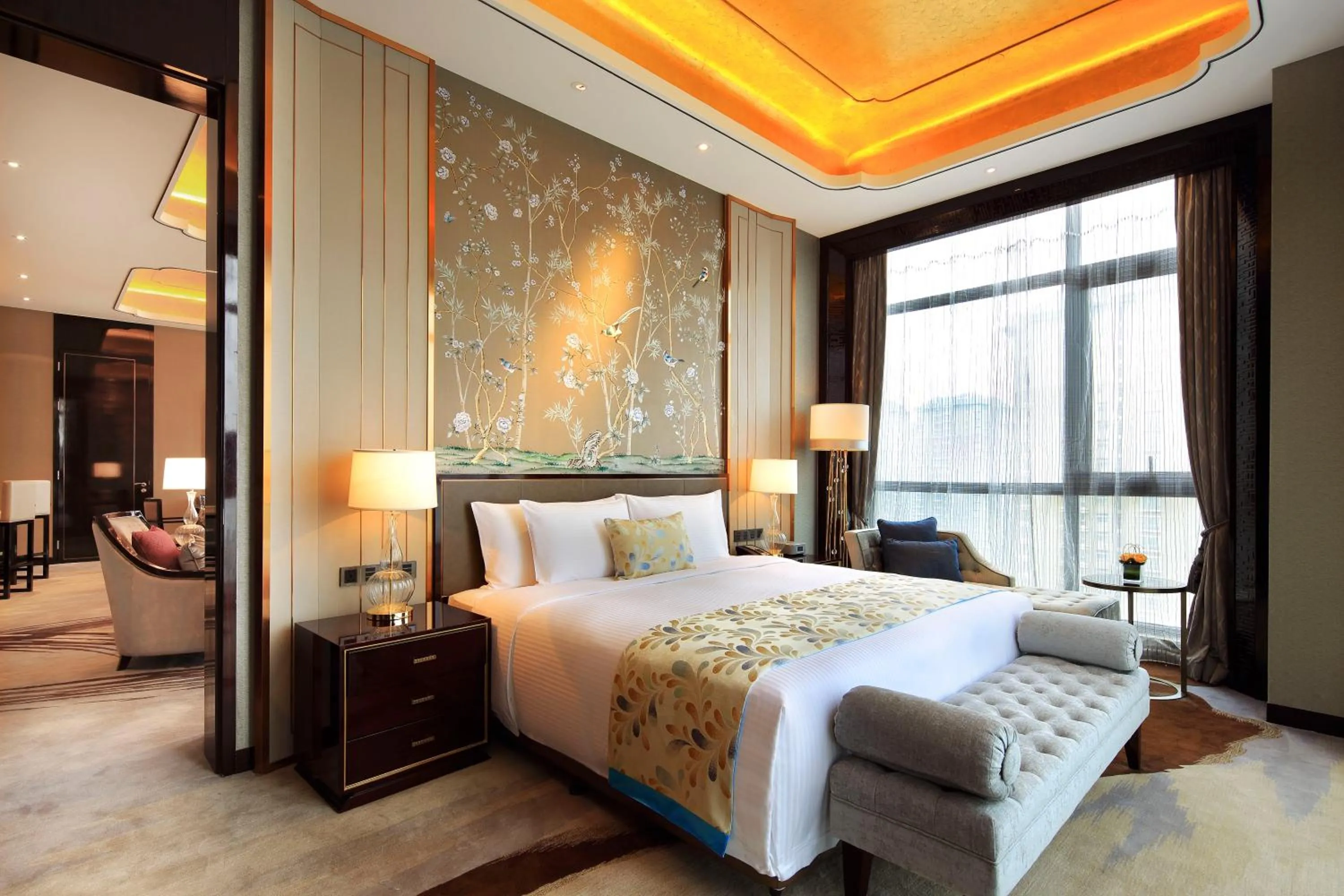 Bedroom, Bed in Anyang Wanda Realm Hotel