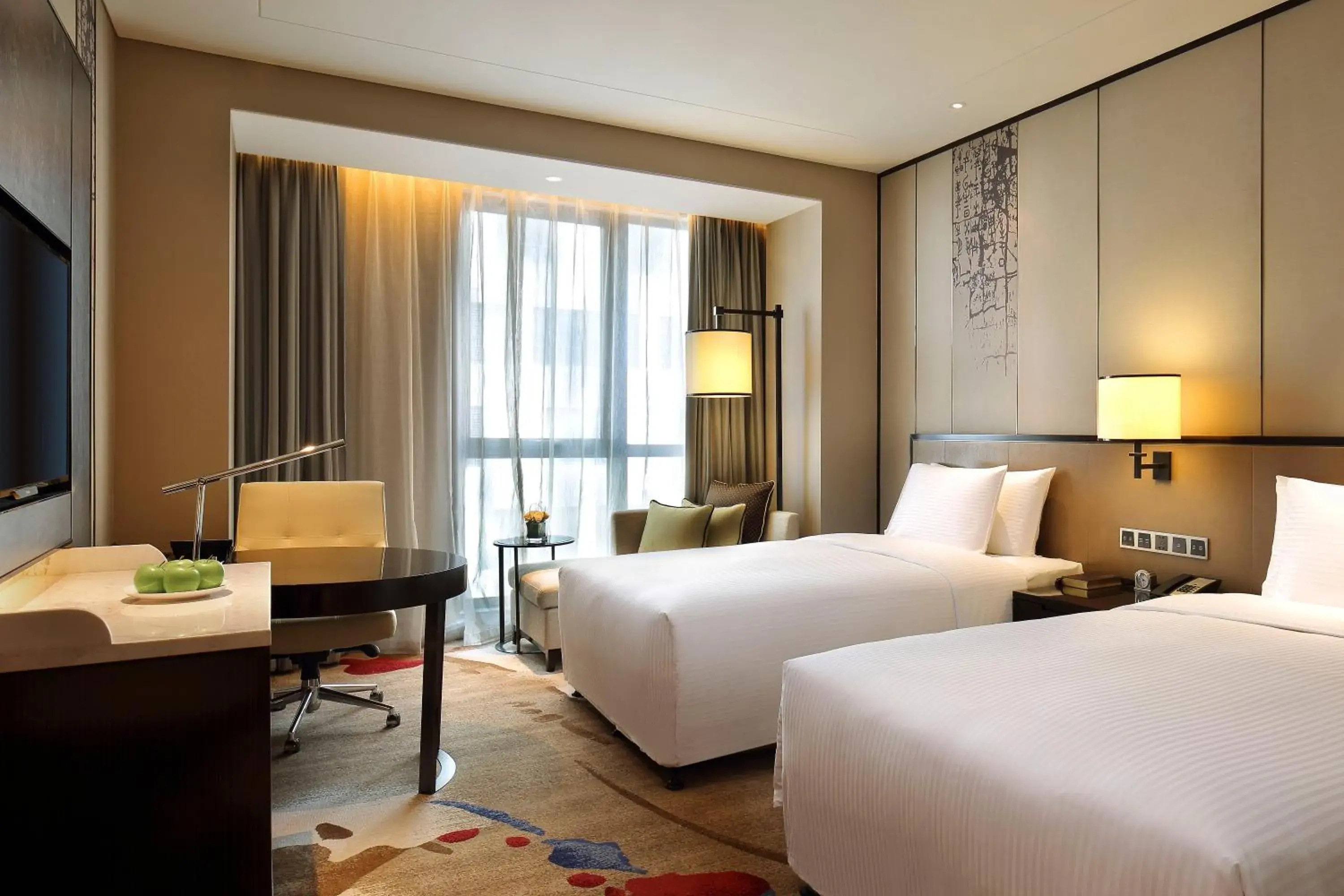 Executive Twin Room in Anyang Wanda Realm Hotel Executive Twin Room in Anyang Wanda Realm Hotel