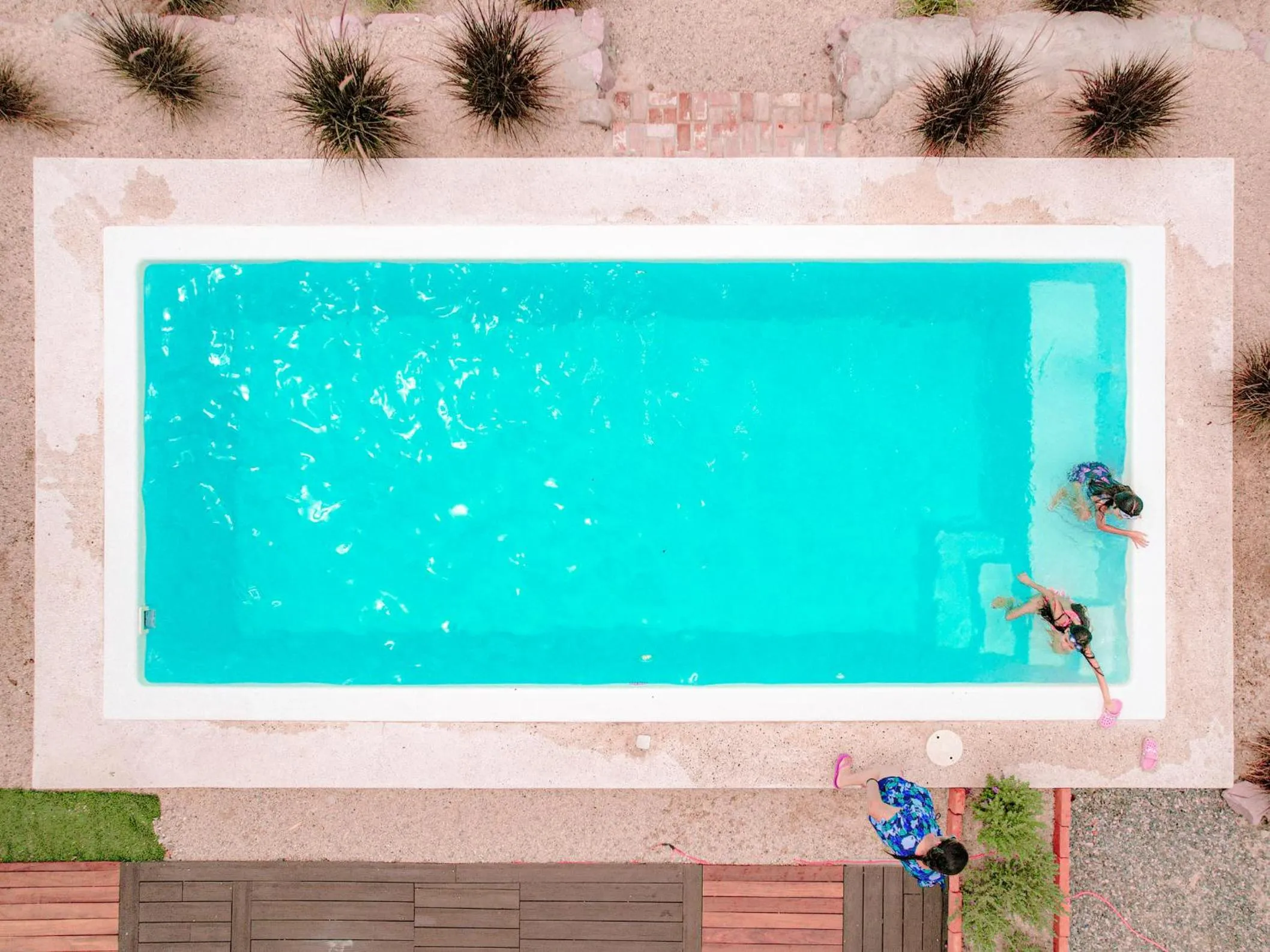 Pool view in InHouse Glamping Hotel La Paz
