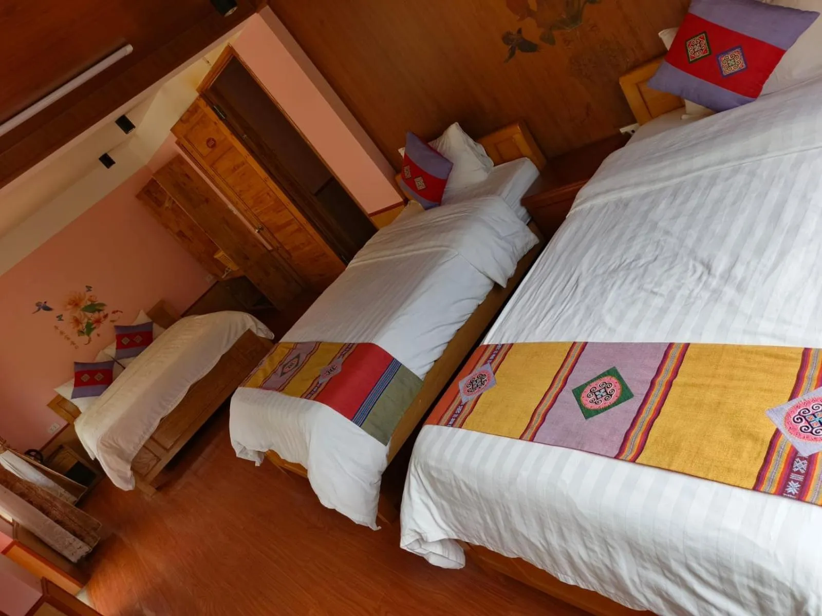 Bed in Sapa Scenery Hotel