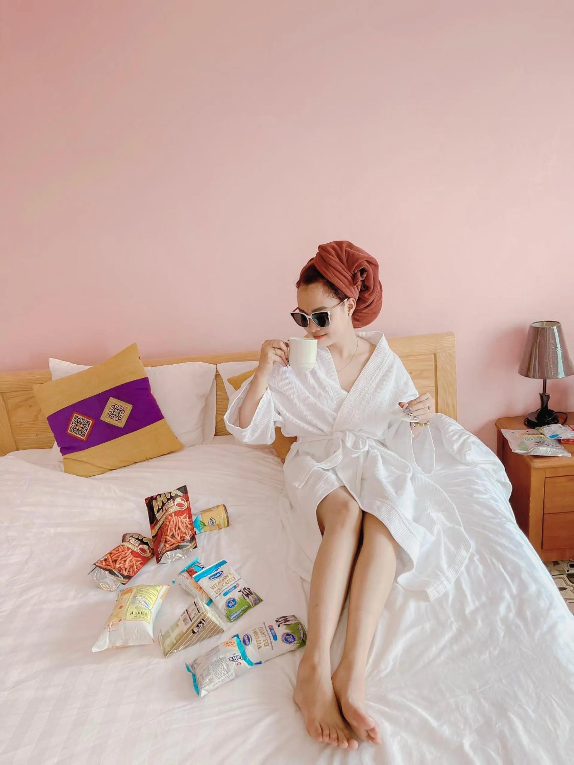 Bed in Sapa Scenery Hotel