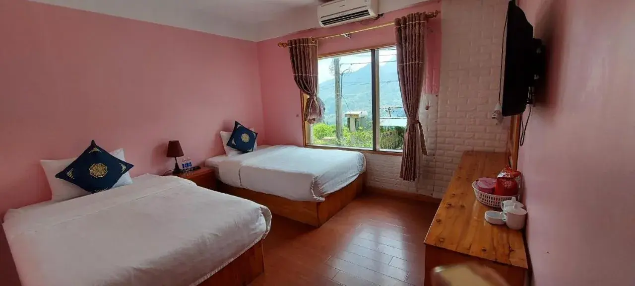 Twin Room with Garden View in Sapa Scenery Hotel Twin Room with Garden View in Sapa Scenery Hotel