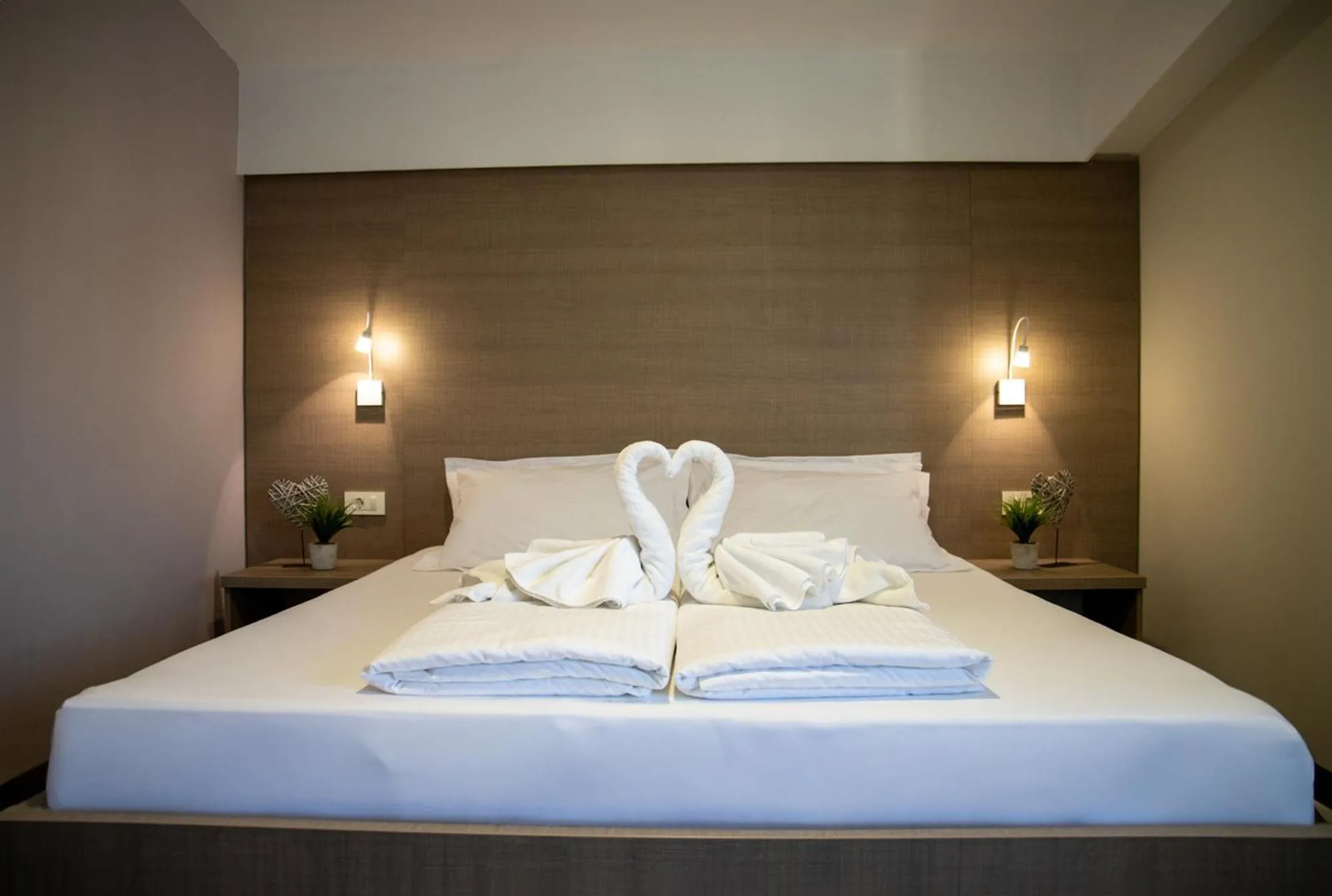 Bed in Hotel Narenta