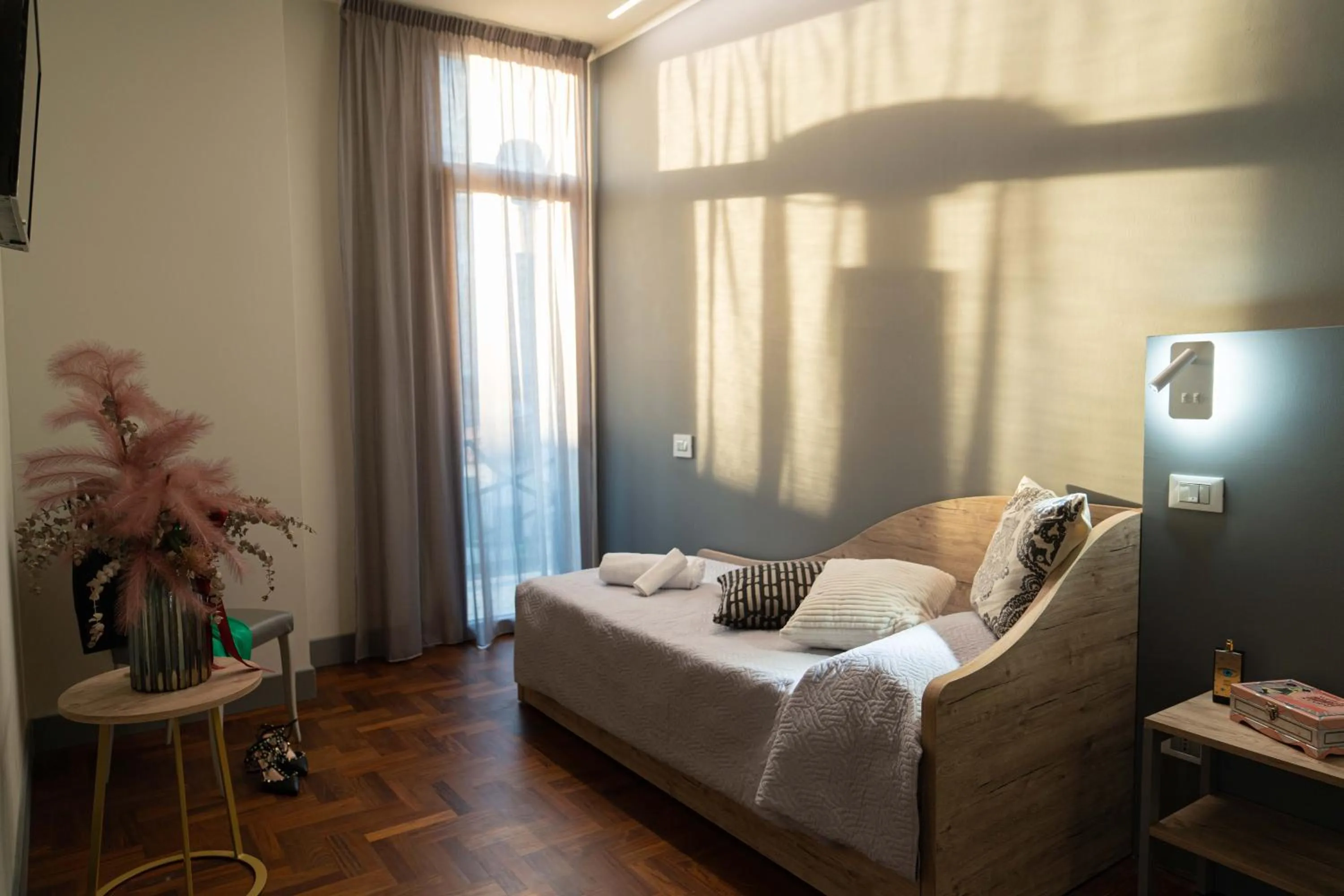 Bed in Hotel Ambrosiano