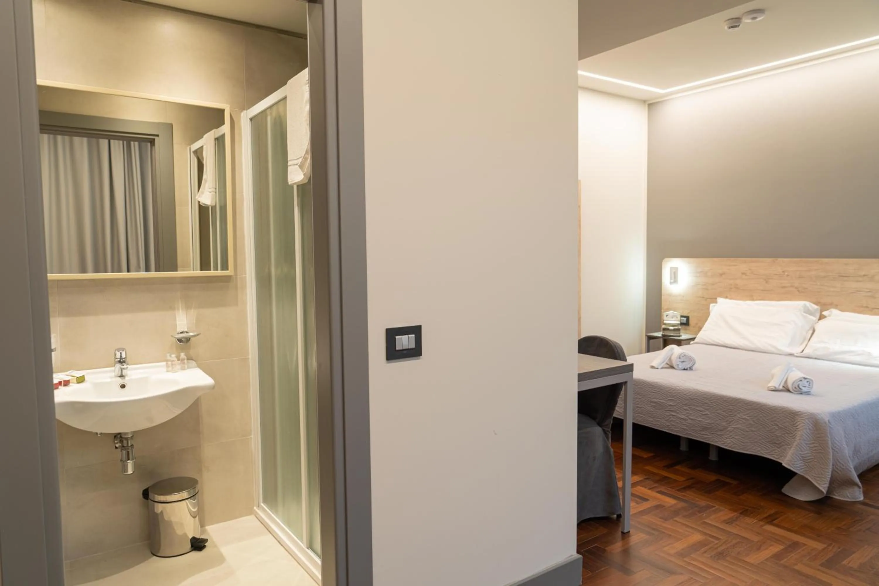 Bed in Hotel Ambrosiano