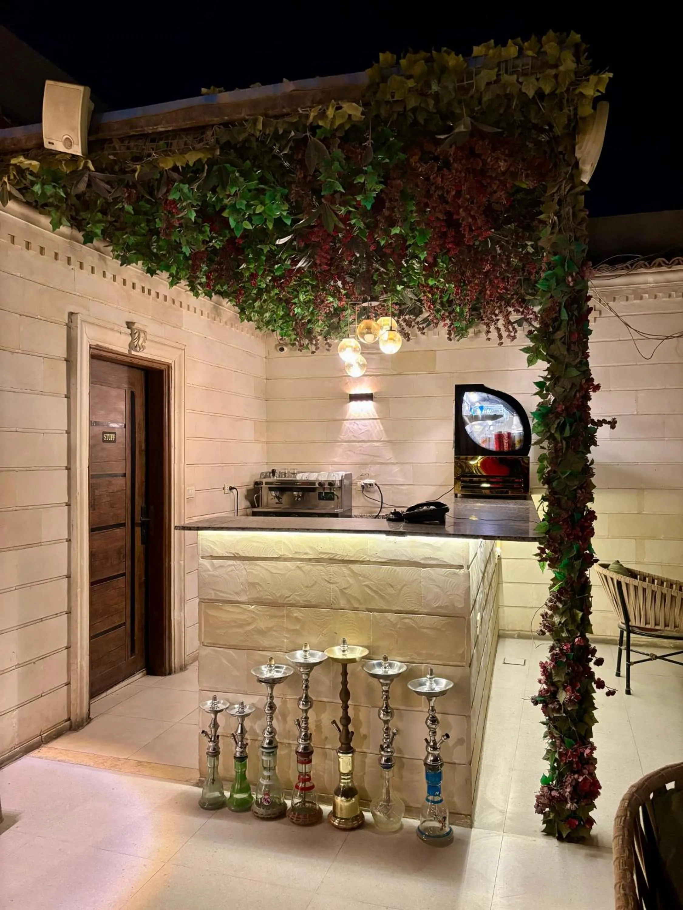 Patio in The Palace Pyramids View Hotel