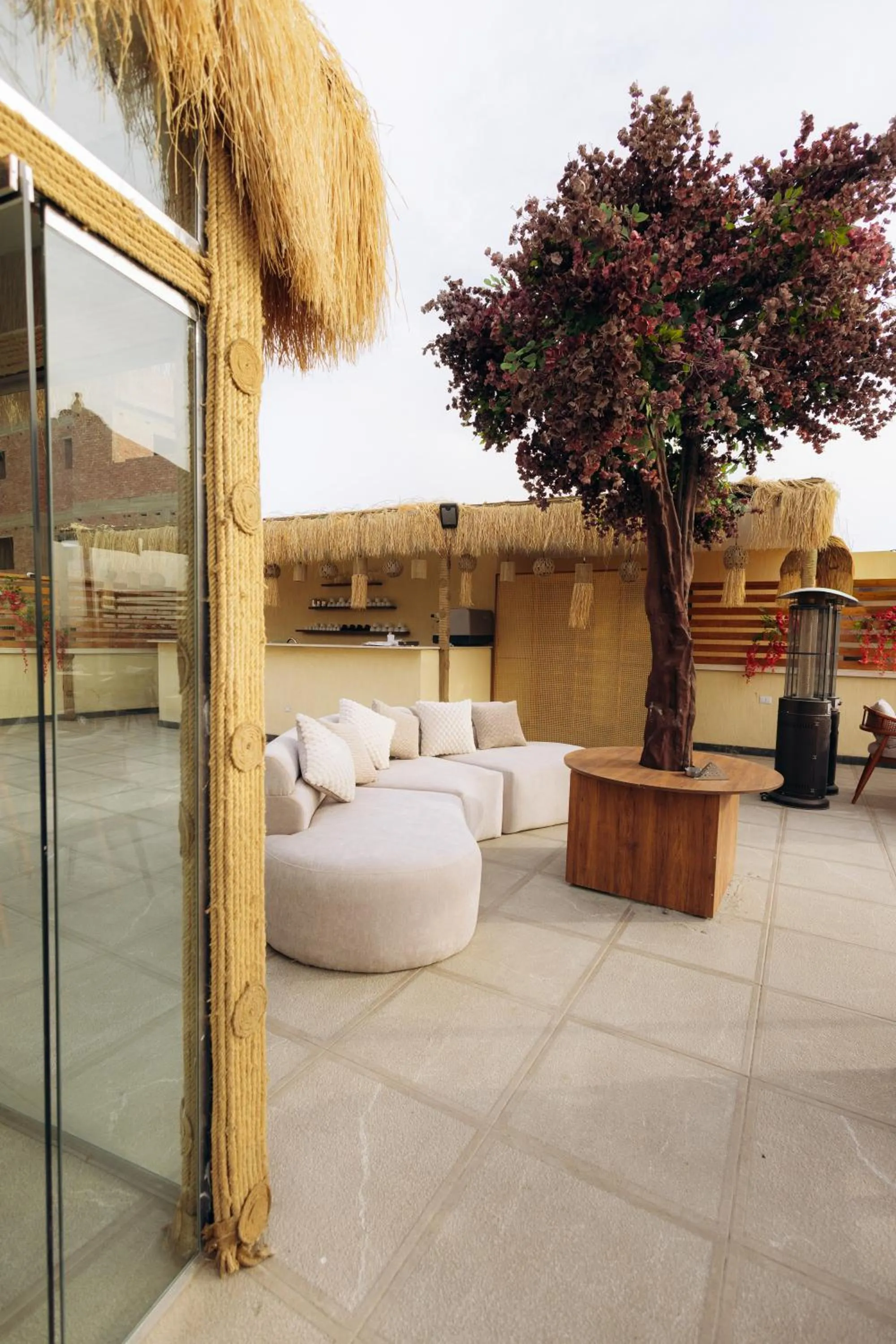 Seating area in The Palace Pyramids View Hotel