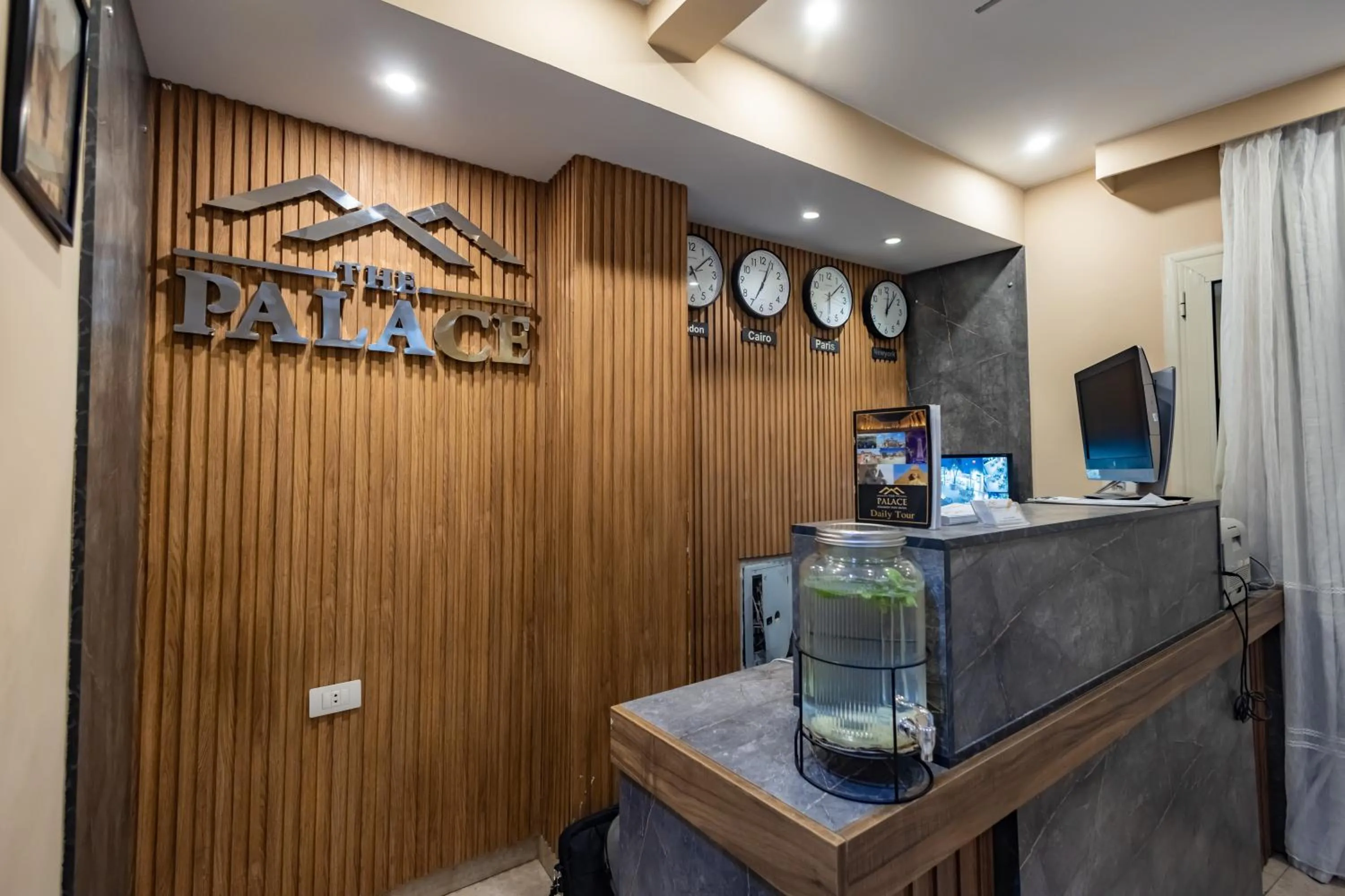 concierge in The Palace Pyramids View Hotel