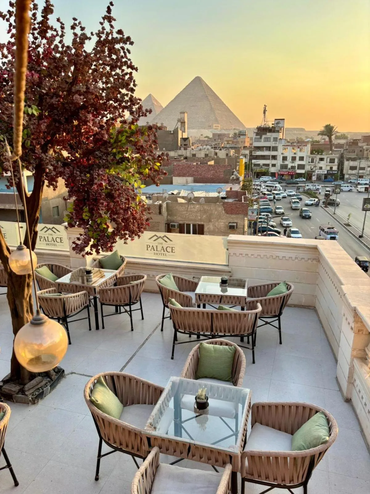 Property building in The Palace Pyramids View Hotel