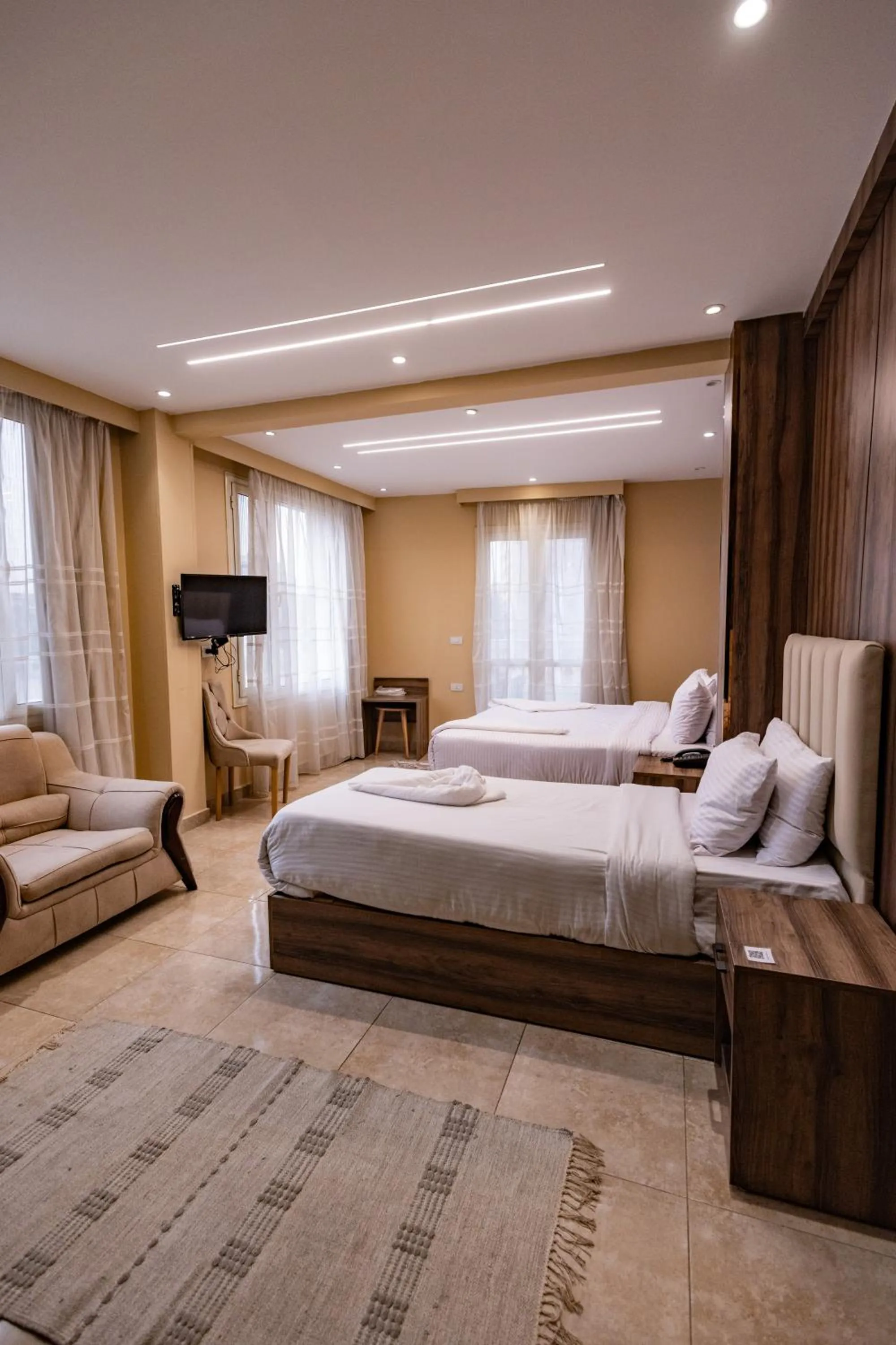 Photo of the whole room, Bed in The Palace Pyramids View Hotel