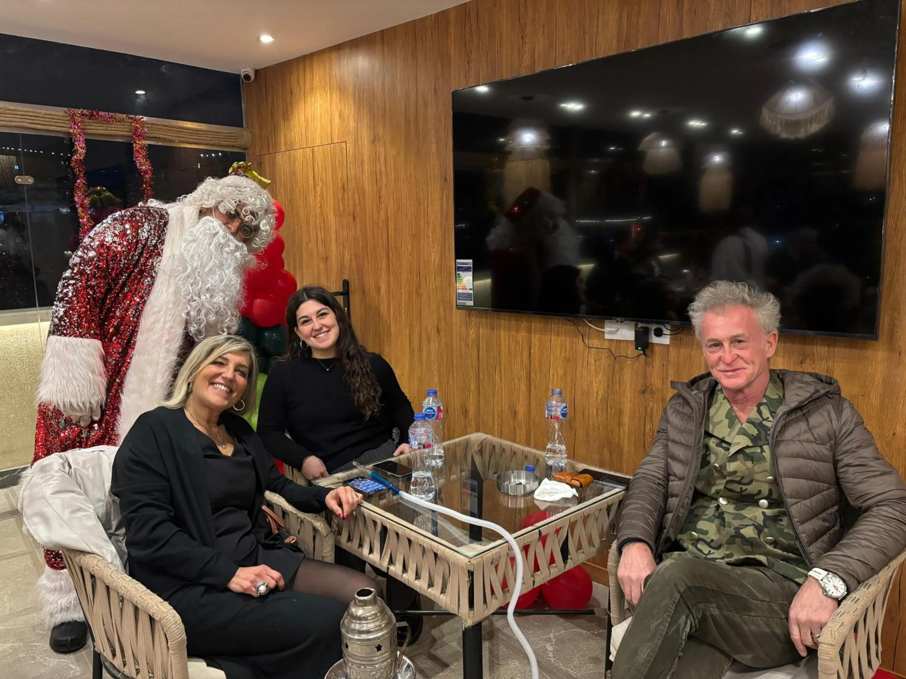 Seating area in The Palace Pyramids View Hotel