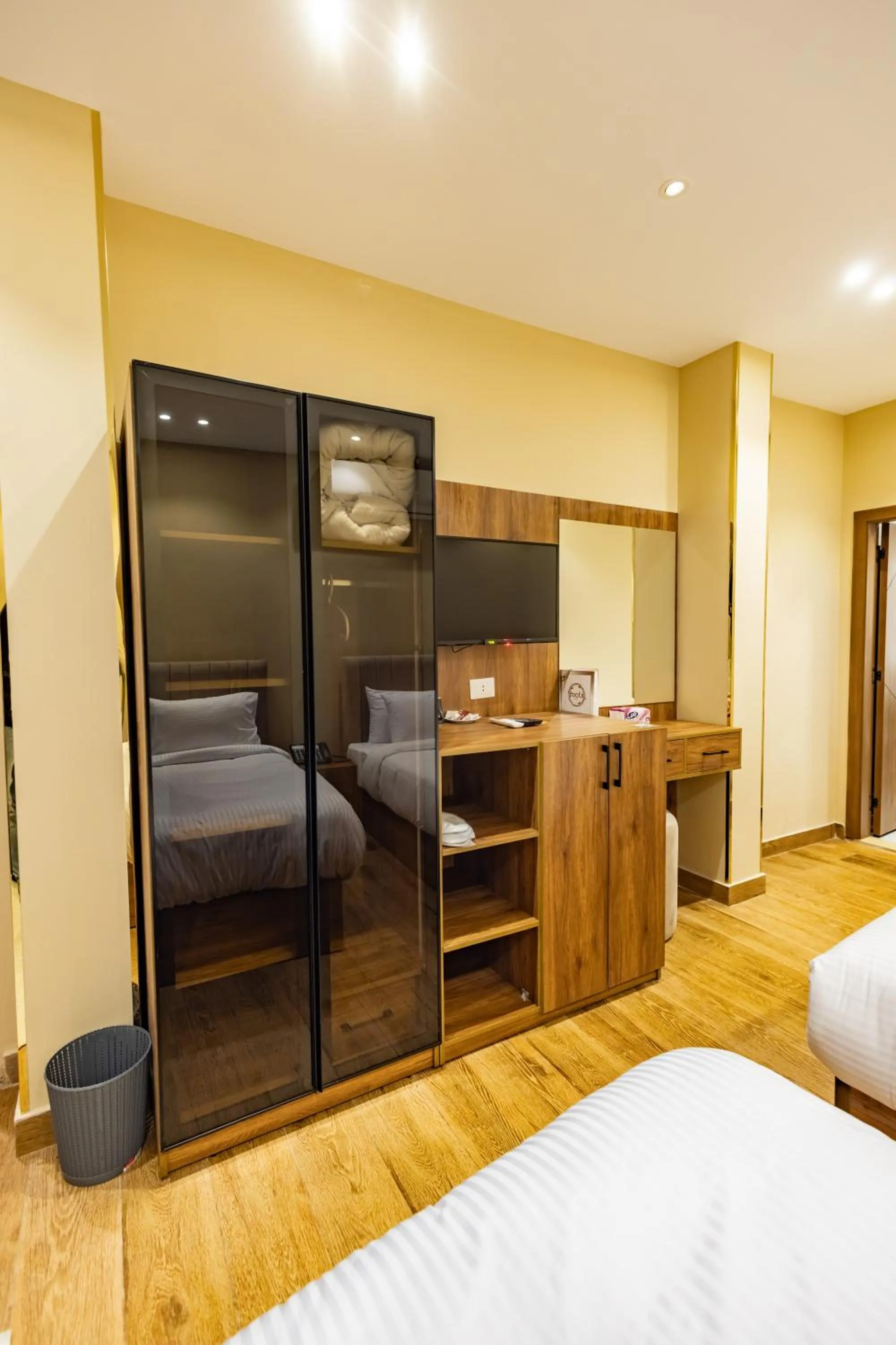 TV and multimedia, Bed in The Palace Pyramids View Hotel